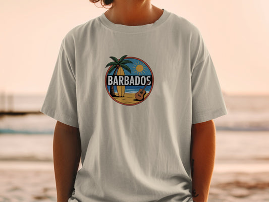 Barbados Beach Sunset Graphic Printed T-shirt product