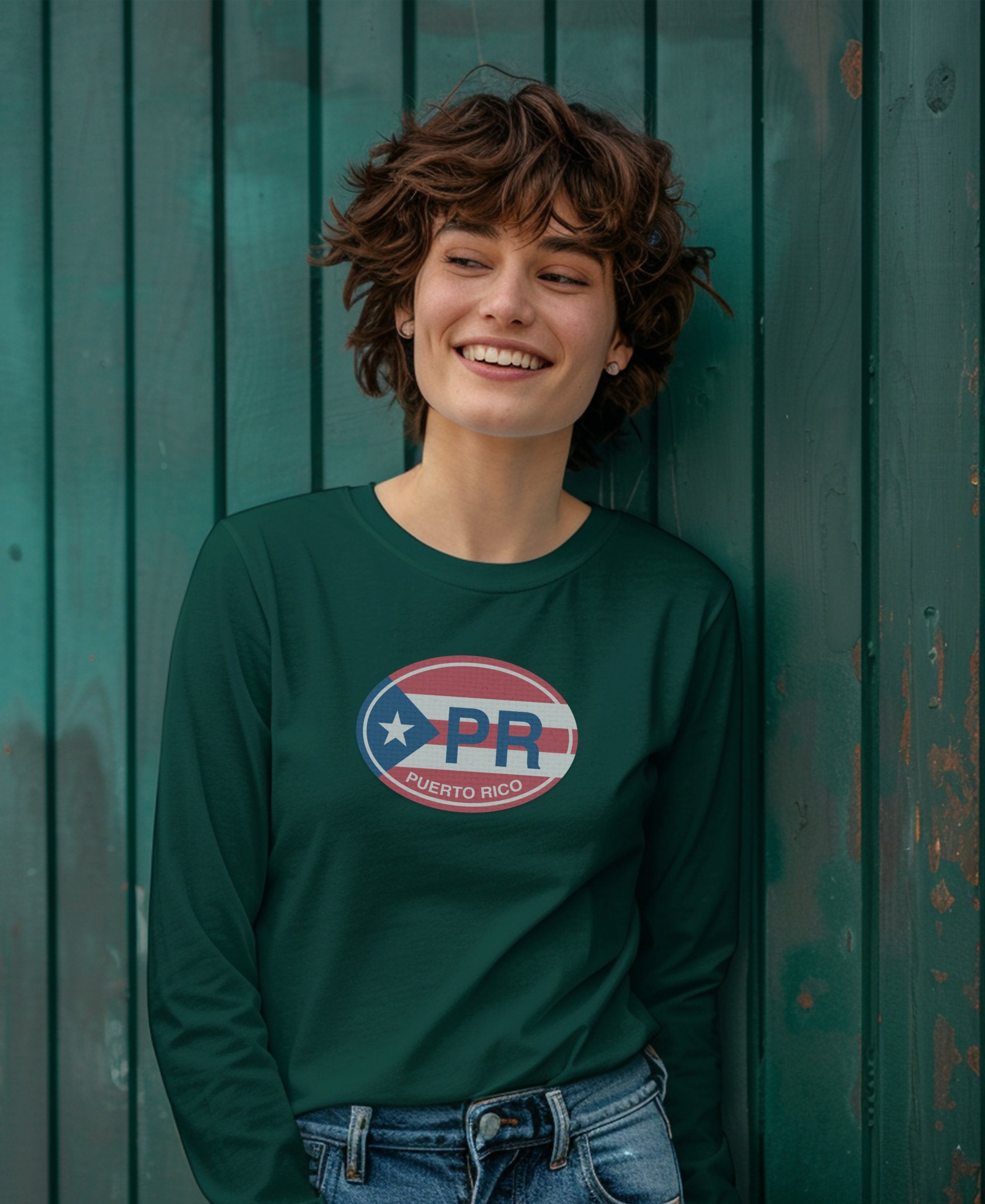 Puerto Rico PR Flag Long Sleeve Shirt product