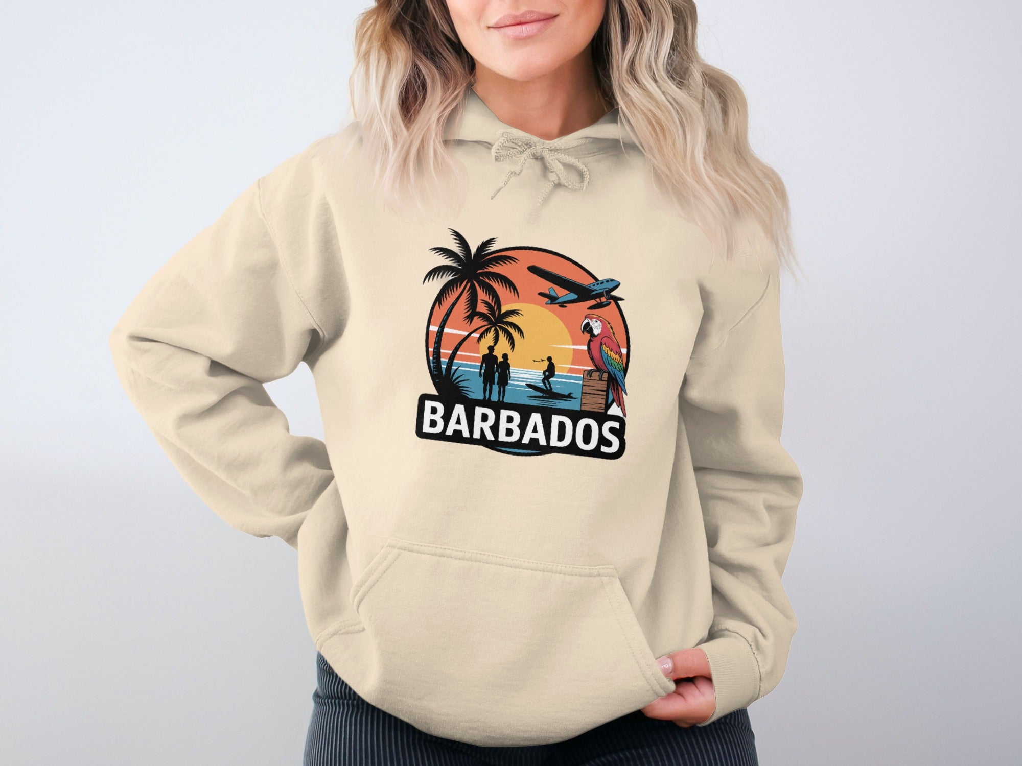 Barbados Graphic Hoodie Beach Sunset Design product