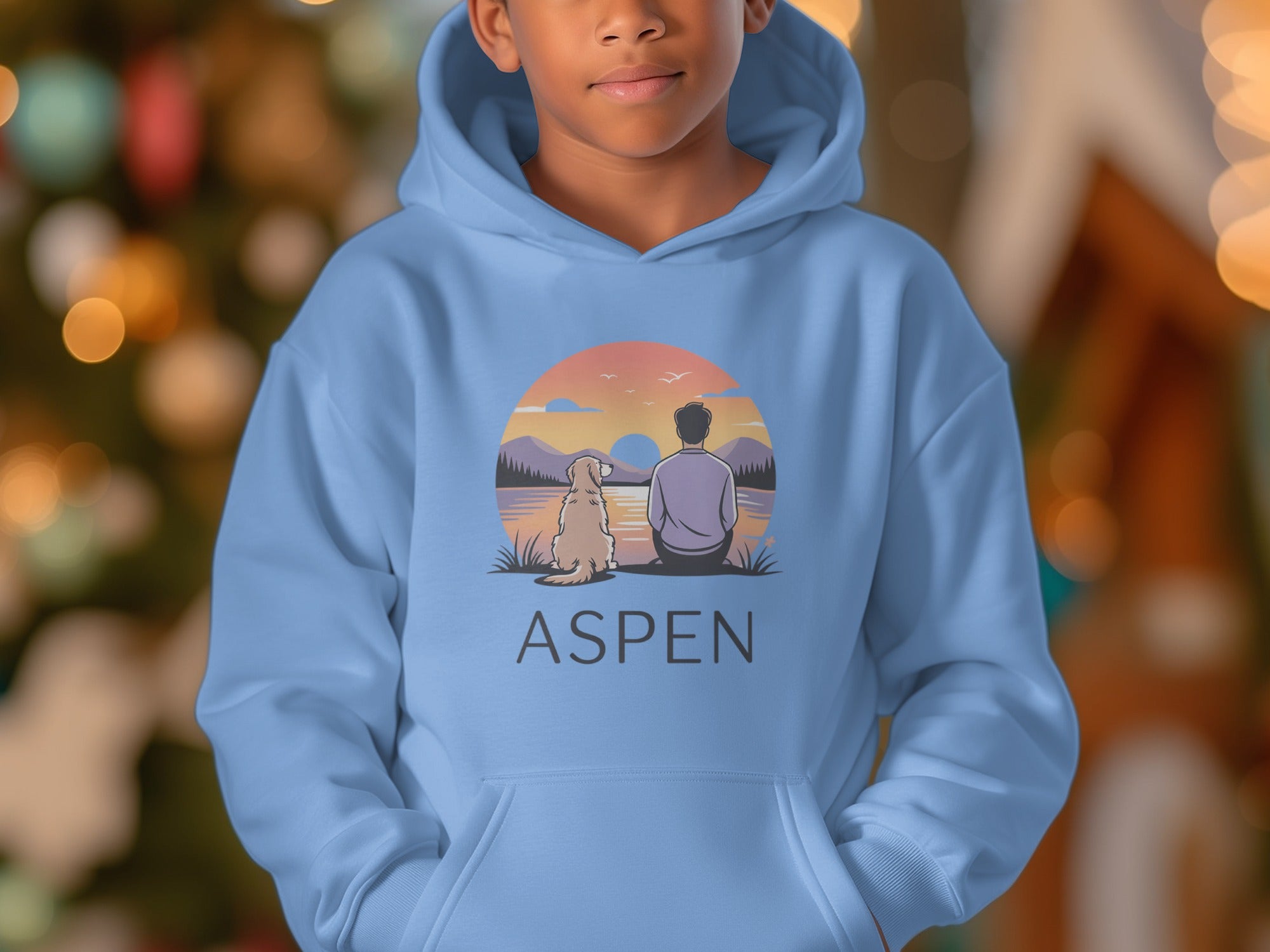 Aspen Scenic Dog and Human Hoodie for Nature Lovers