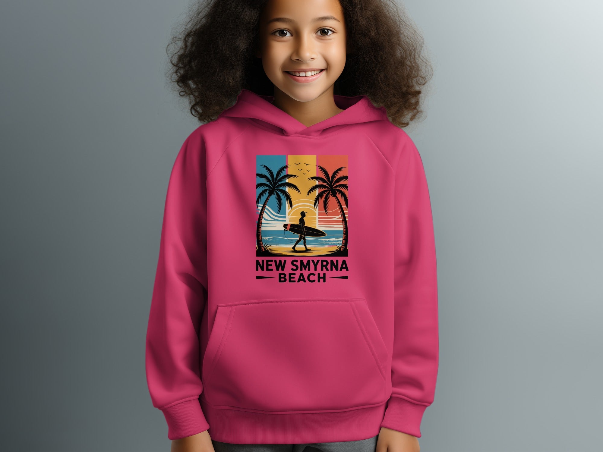 New Smyrna Beach Surfing Logo Hoodie product
