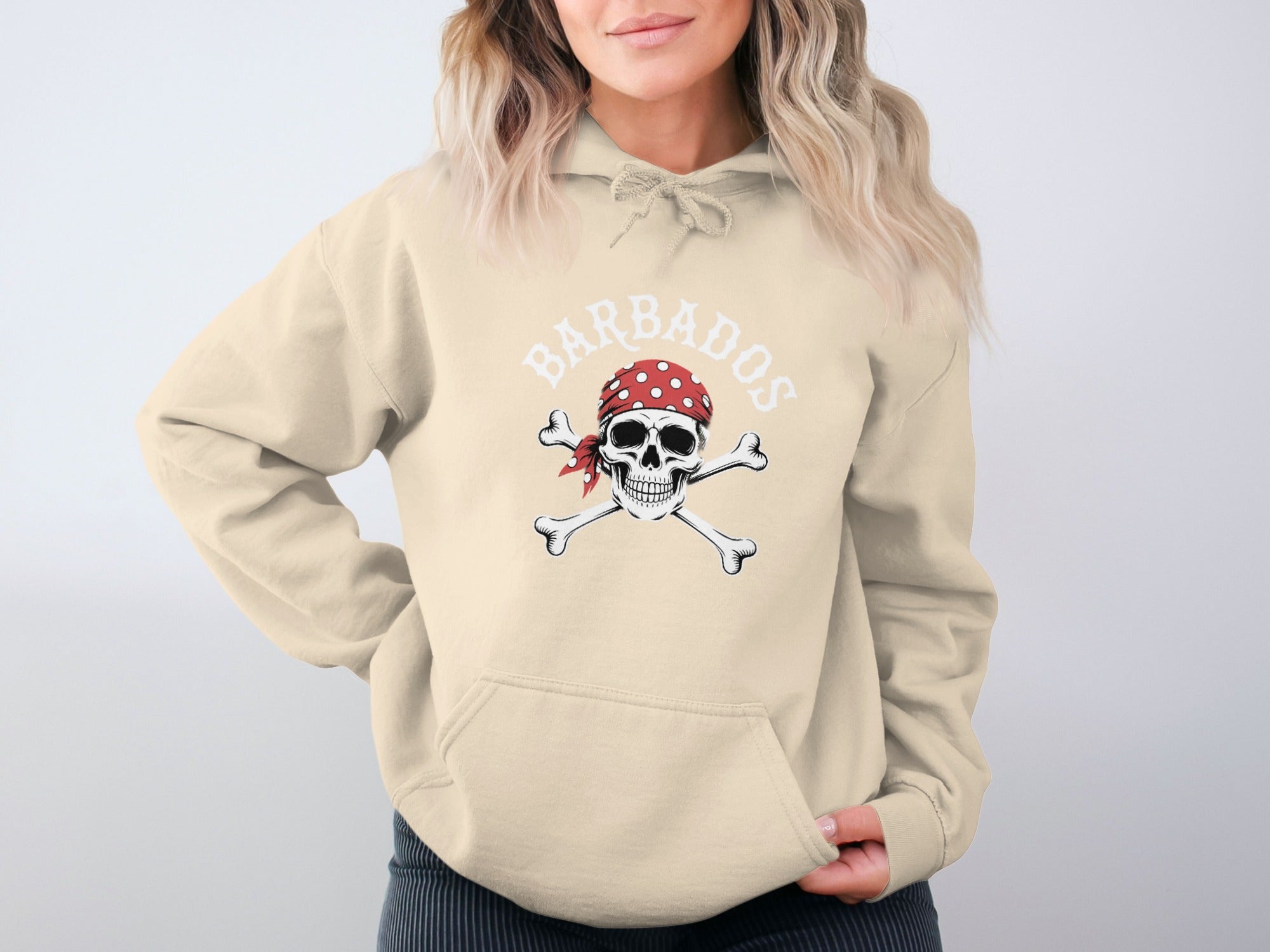 Barbados Skull Pirate Design Hoodie product
