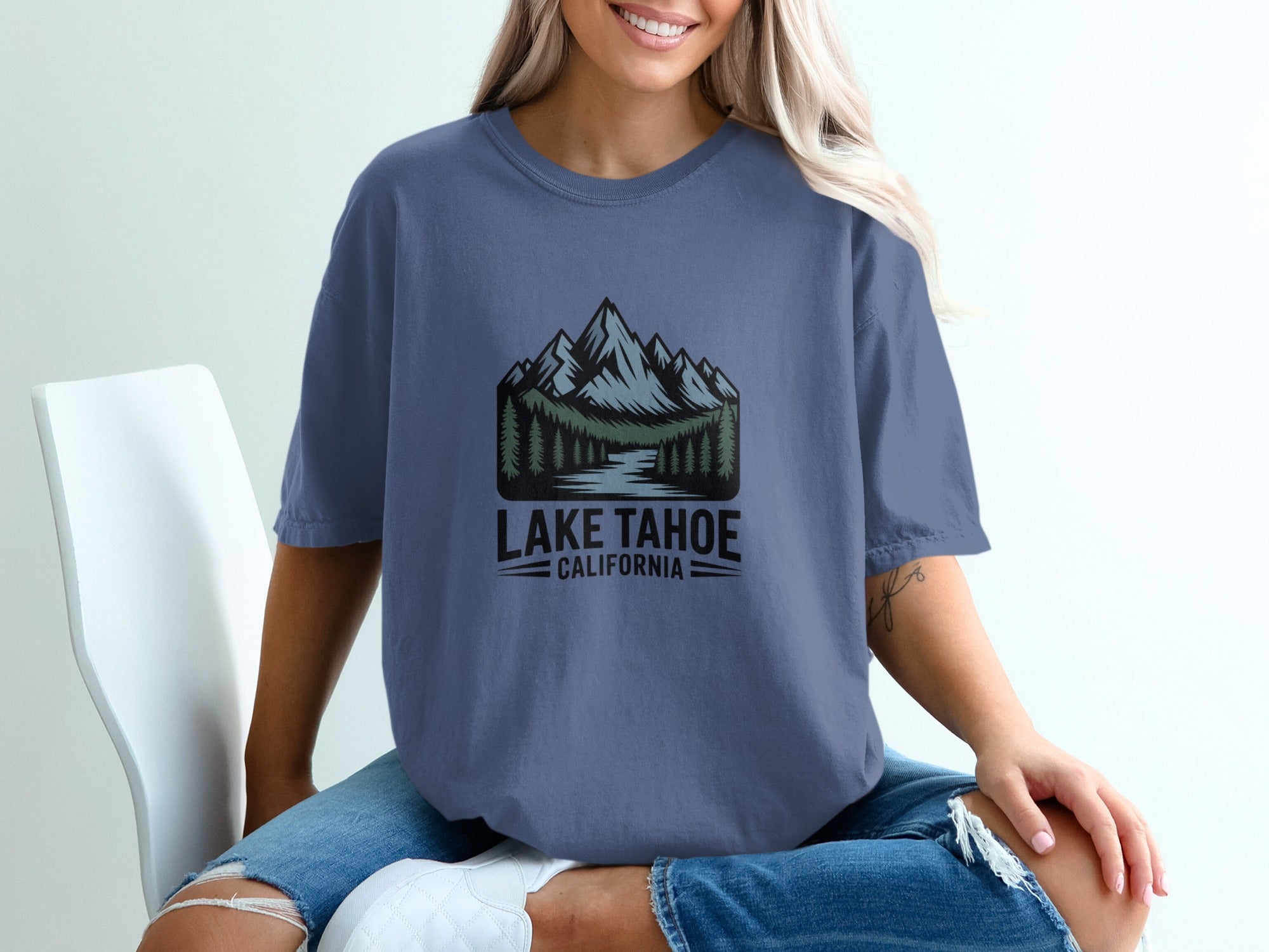 Lake Tahoe California Graphic T-Shirt Casual product