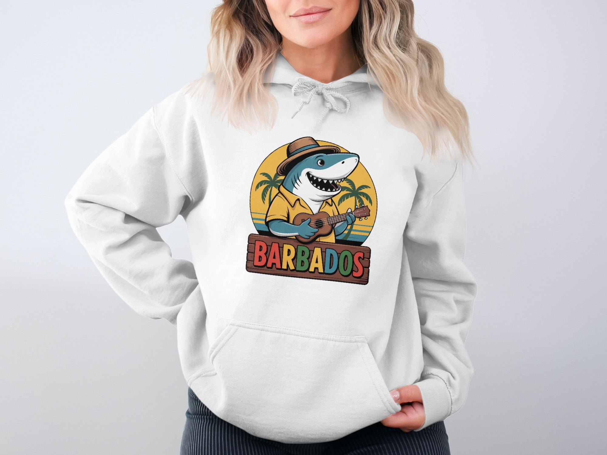 Barbados Shark Beach Theme Hoodie product