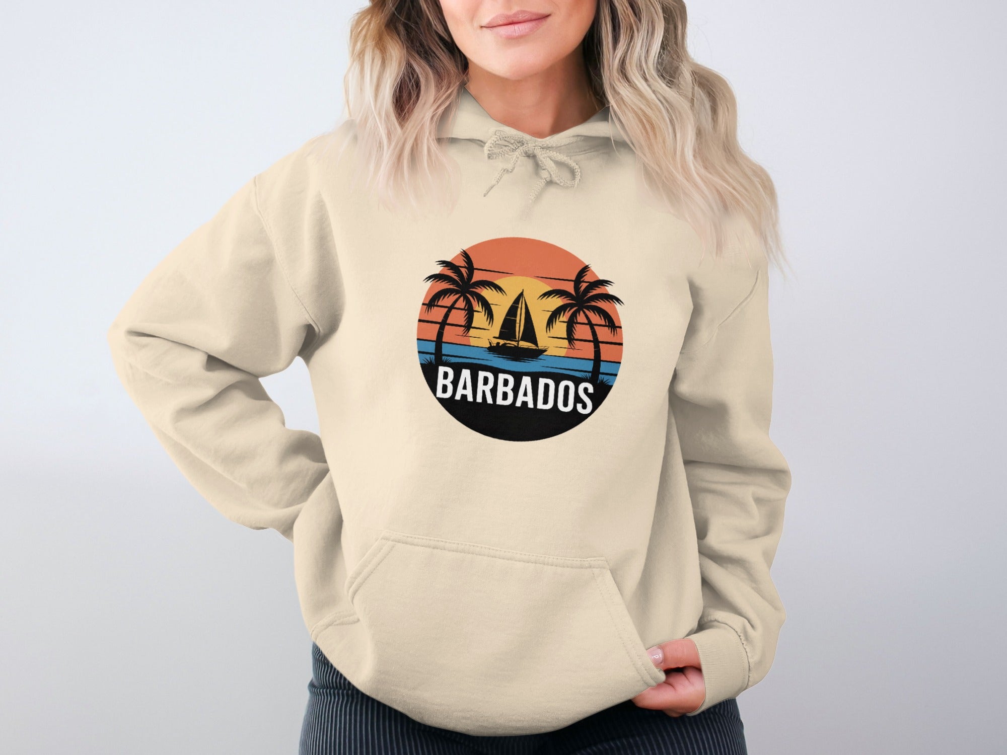 Sunset Palms Barbados Relaxed Fit Hoodie product type