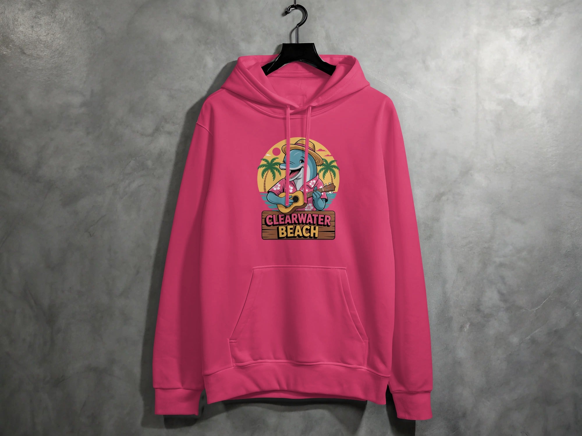 Stylish Clearwater Beach Pink Hoodie product type