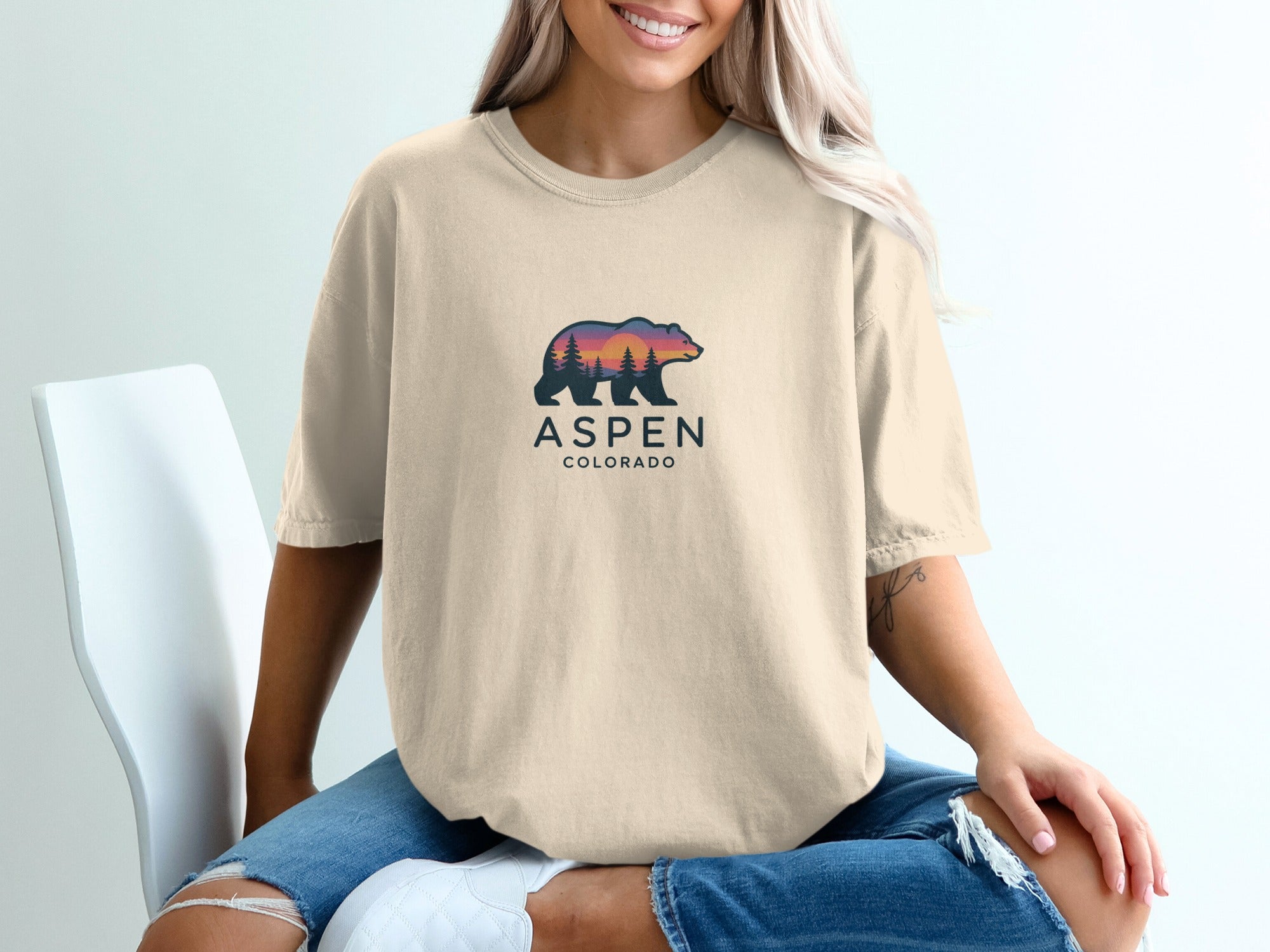 Aspen Colorado Bear Graphic Tee Shirt product type