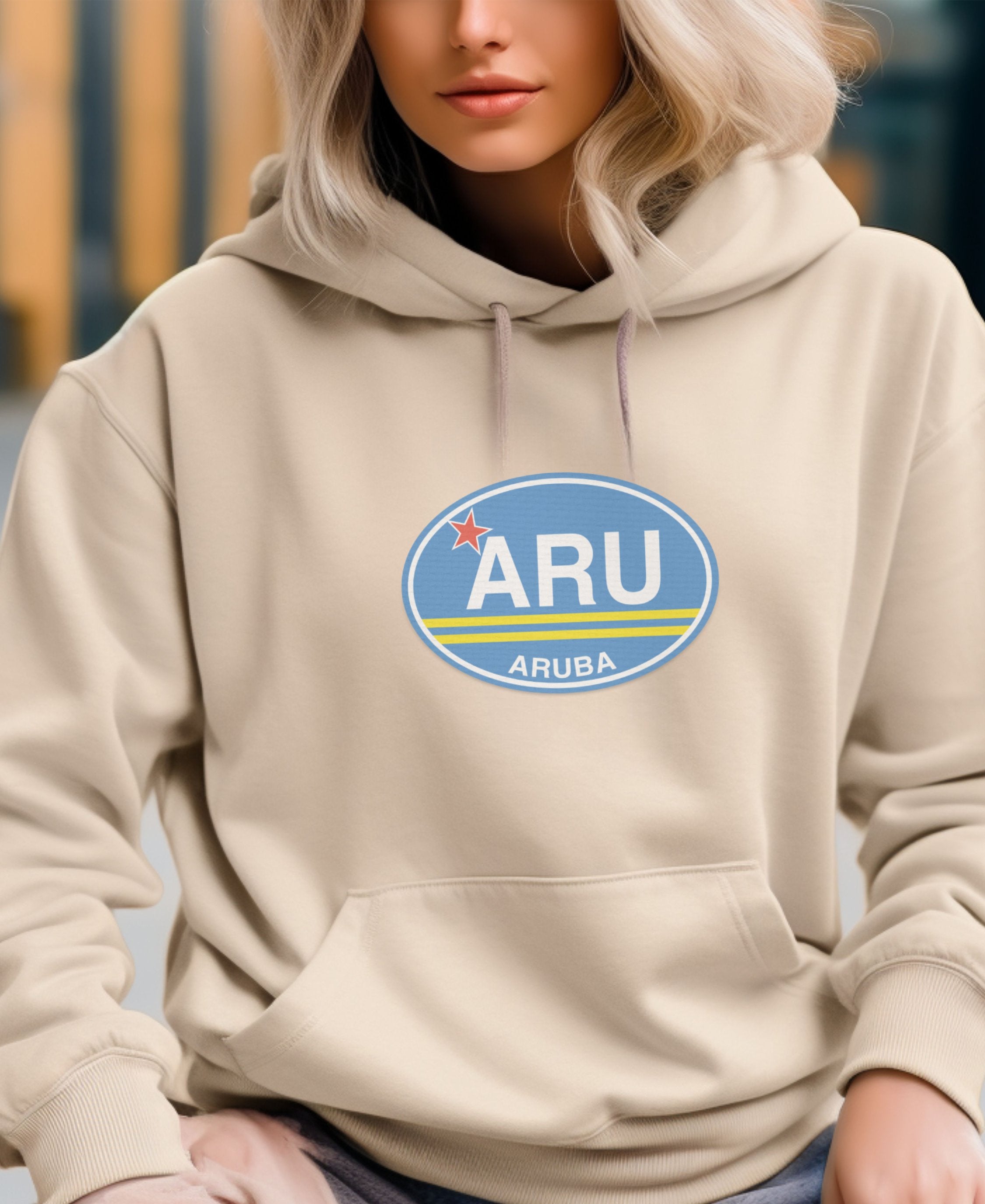 Aruba One Happy Island Escape Womens Hoodie