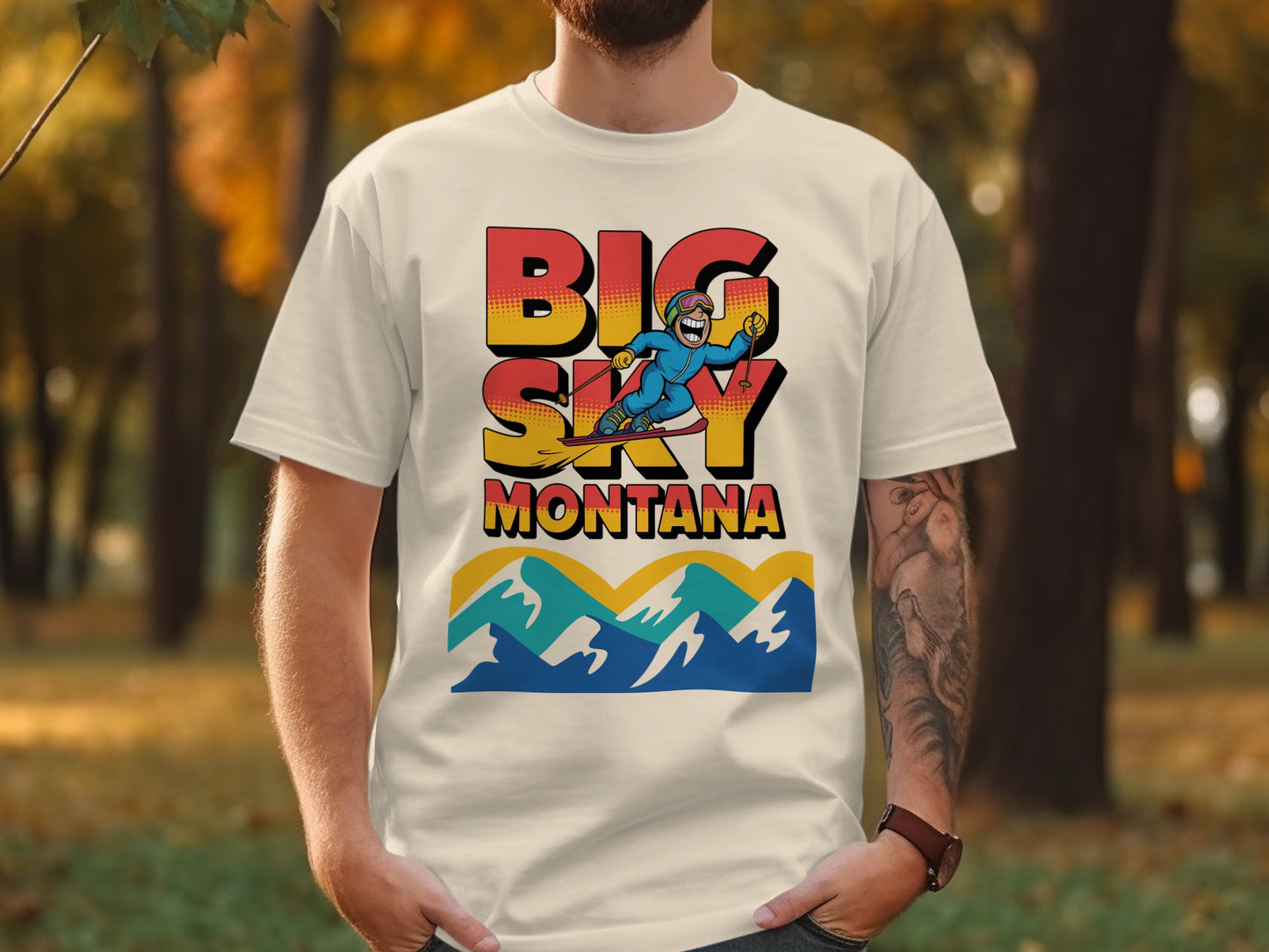 Big Sky Montana Graphic Print Casual T-shirt product