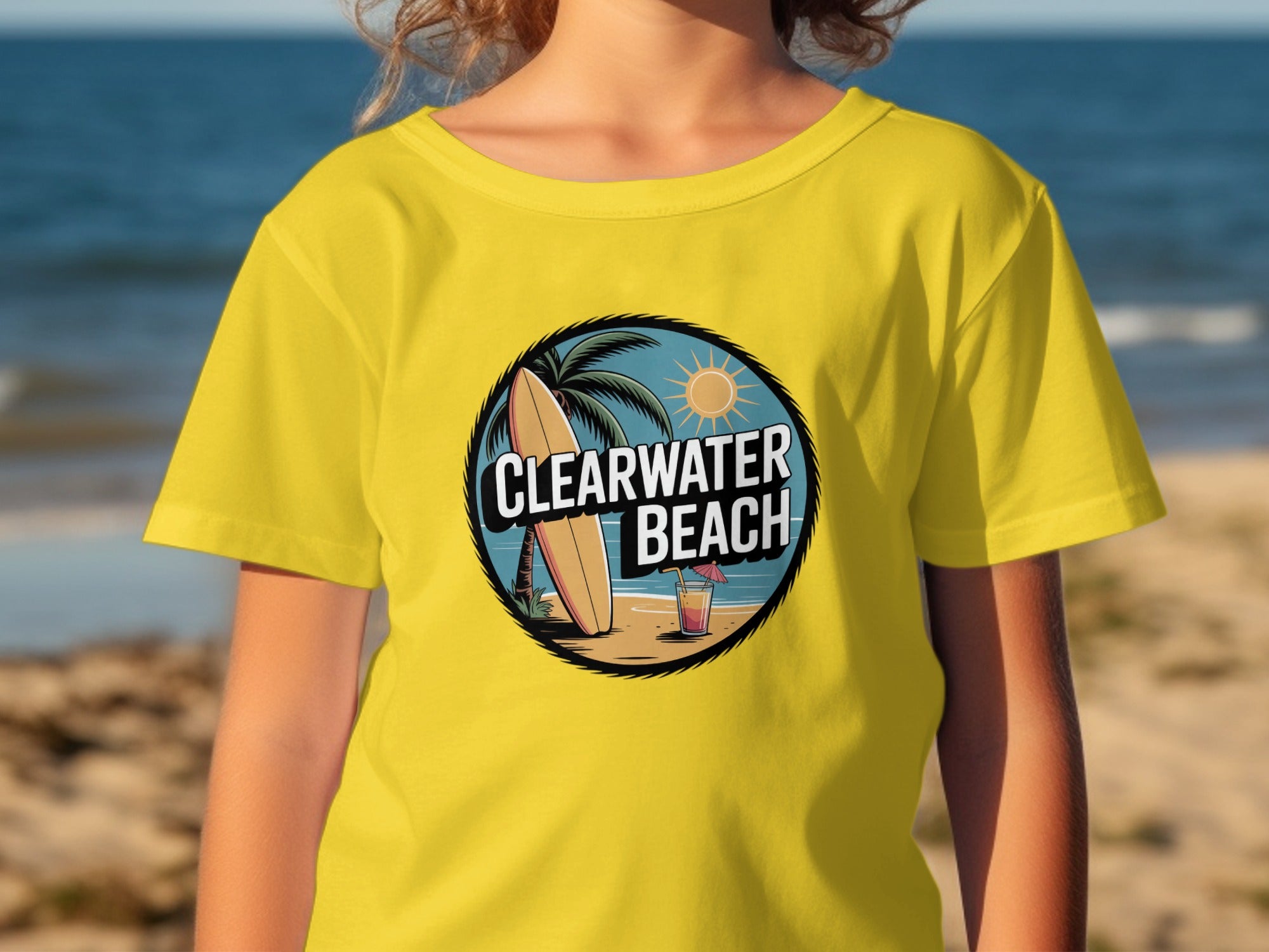 Clearwater Beach Surf and Sun Graphic T-Shirt product