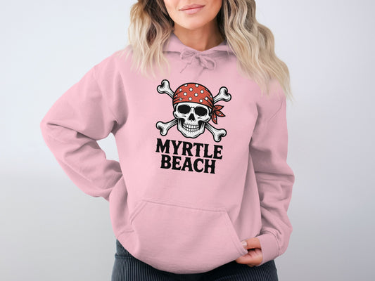 Myrtle Beach Pirate Skull Graphic Hoodie product
