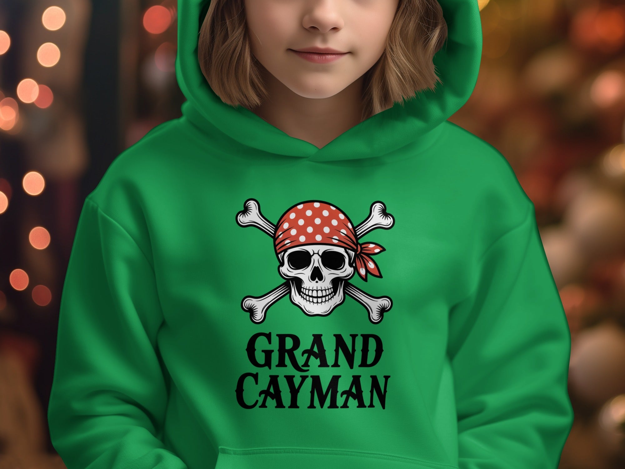 Grand Cayman Hoodie with Pirate Skull Graphics product
