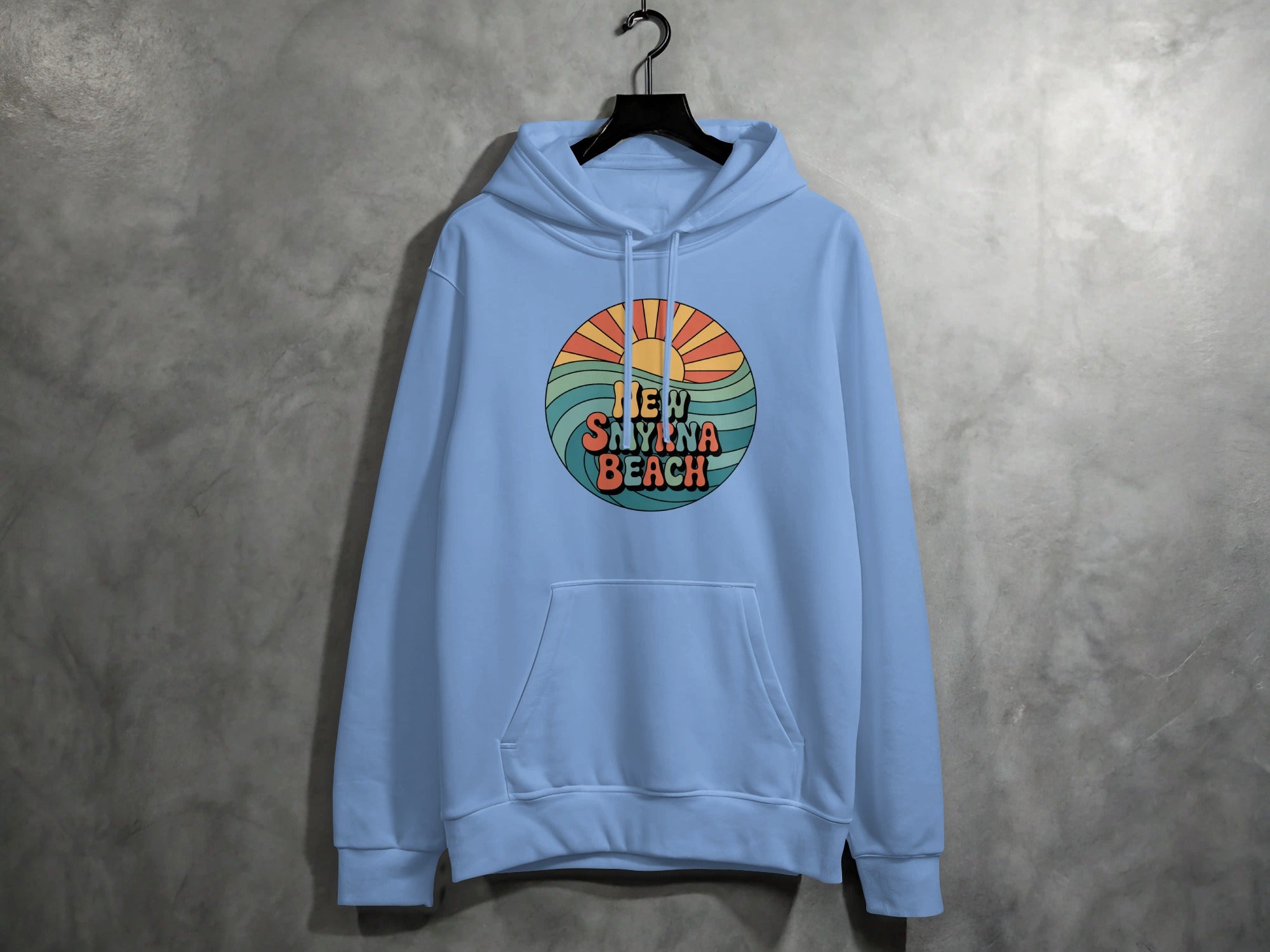 New Smyrna Beach Retro Sunrise Hoodie product
