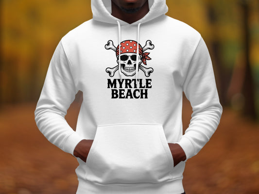 Myrtle Beach Pirate Skull Graphic Hoodie product type