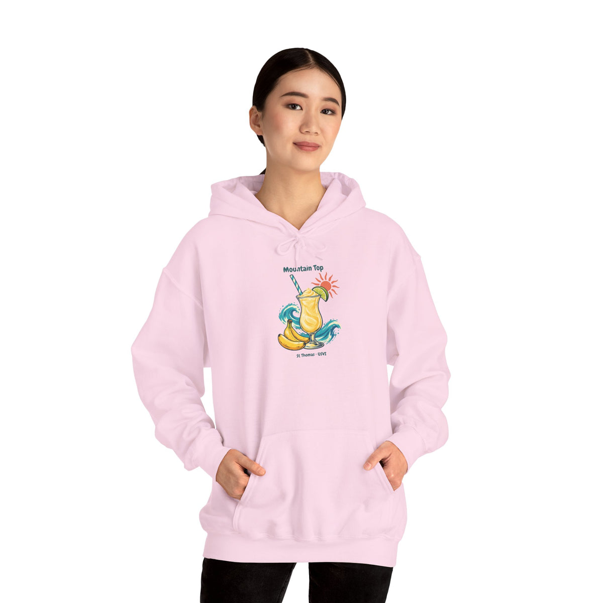 Mountain Top St. Thomas USVI Gildan 18500 Hoodie