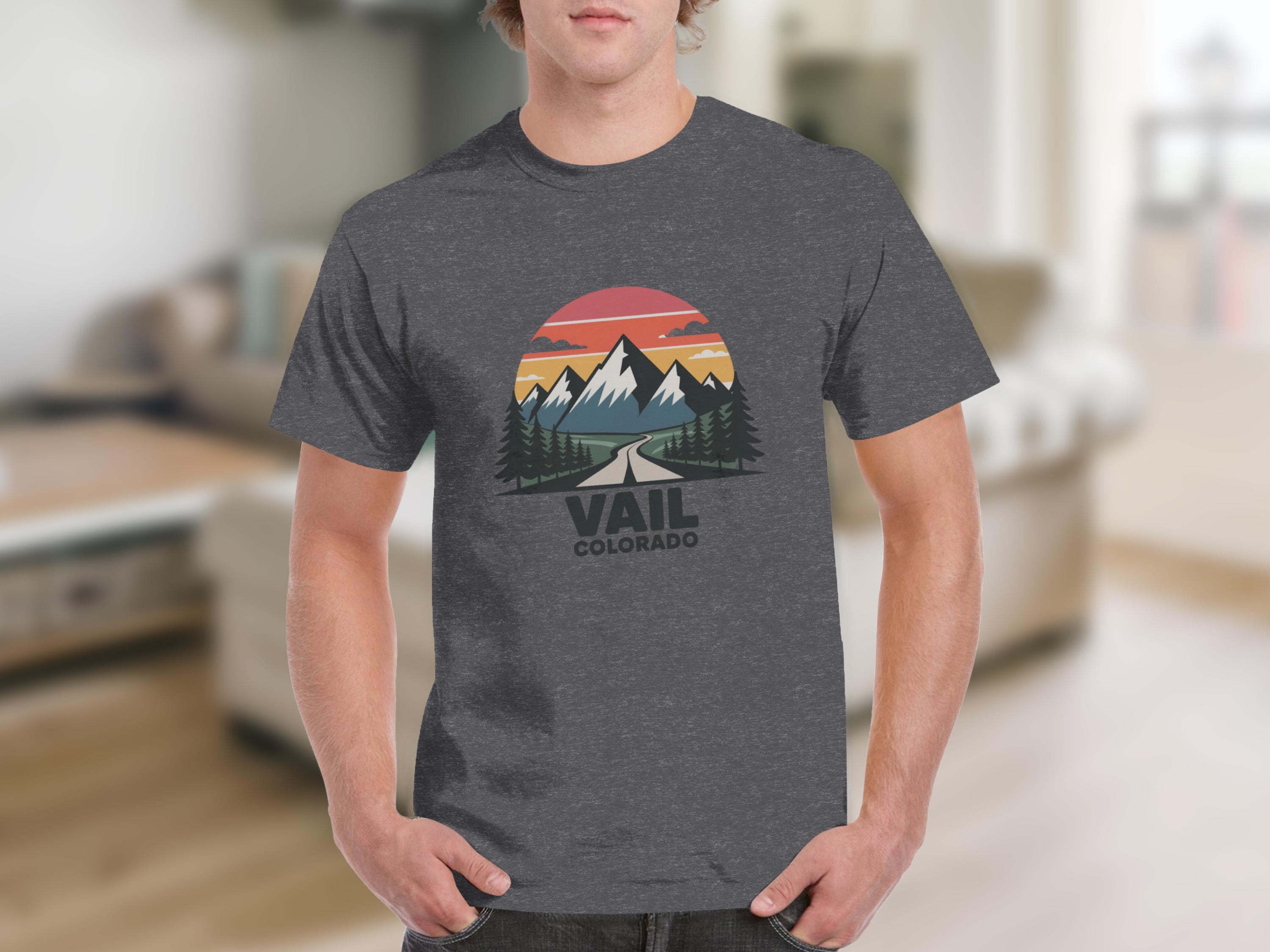 Vail Colorado Scenic Mountain Graphic T-Shirt product type