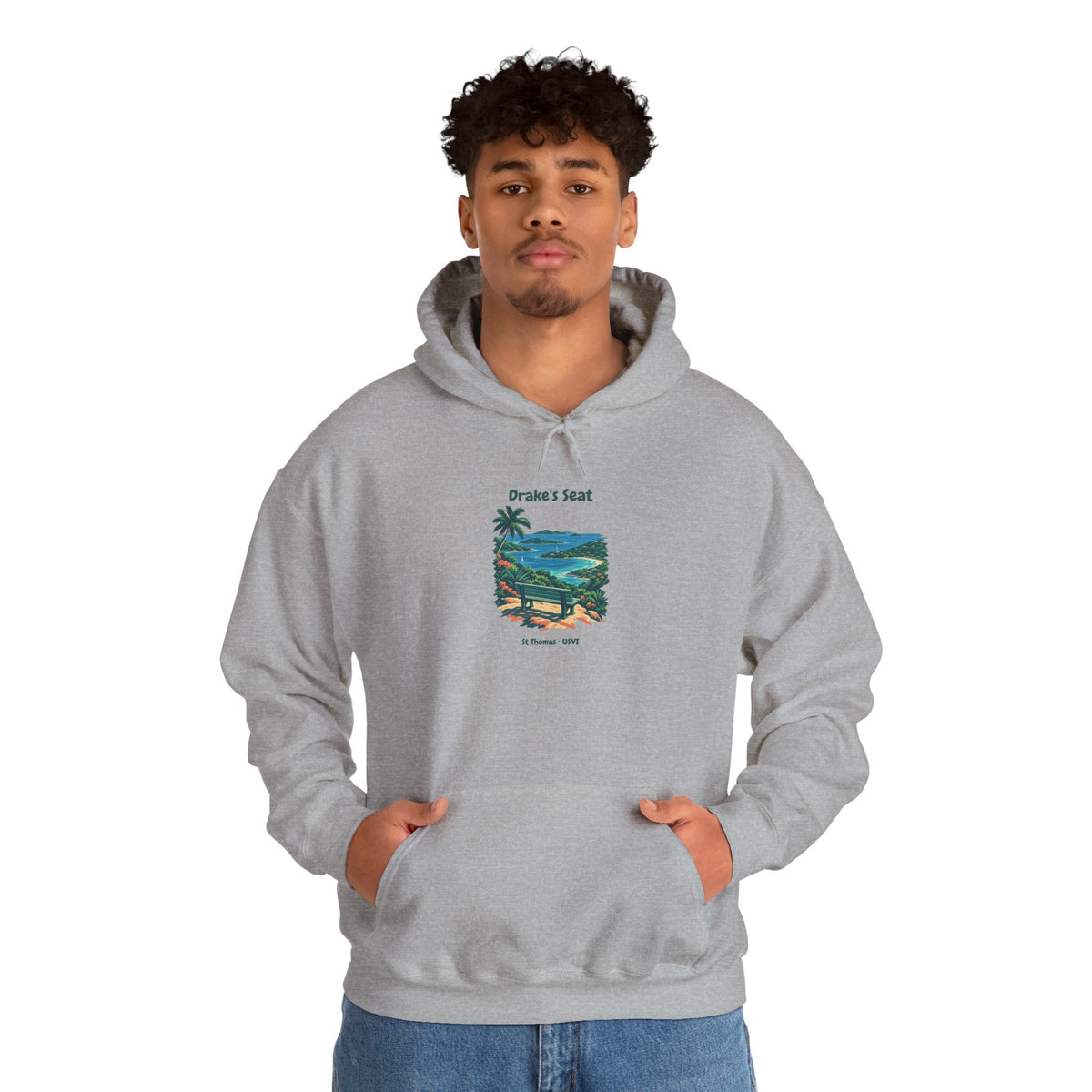 Drake's Seat St. Thomas USVI Gildan 18500 Hoodie