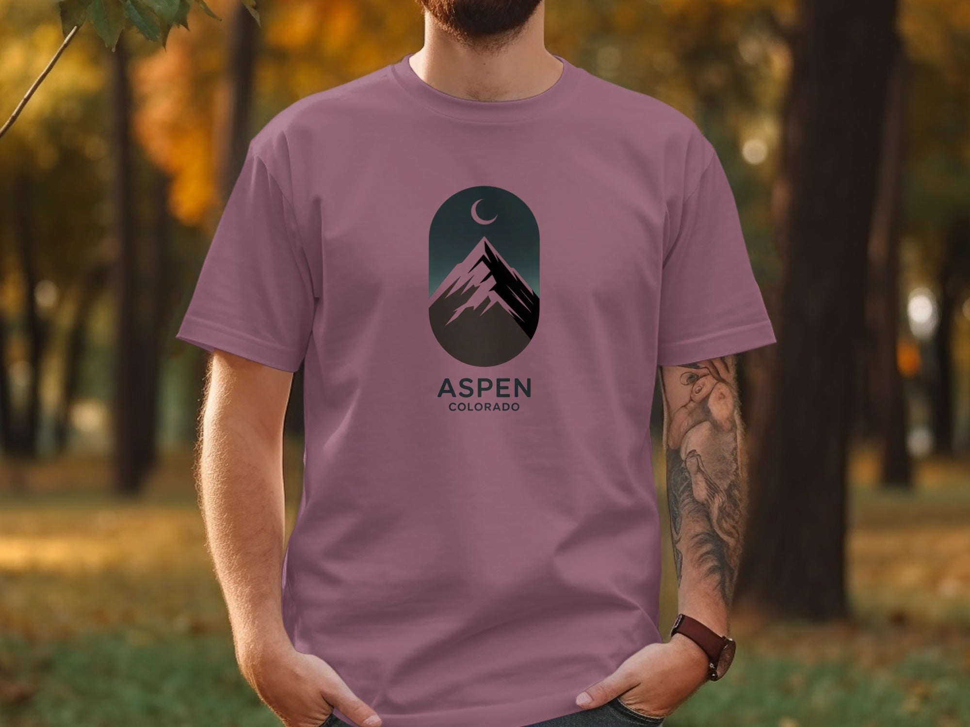 Aspen Colorado Mountain Design Graphic Tee product