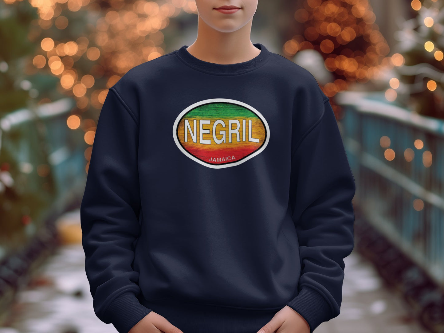 Negril Mens Sweatshirt Navy