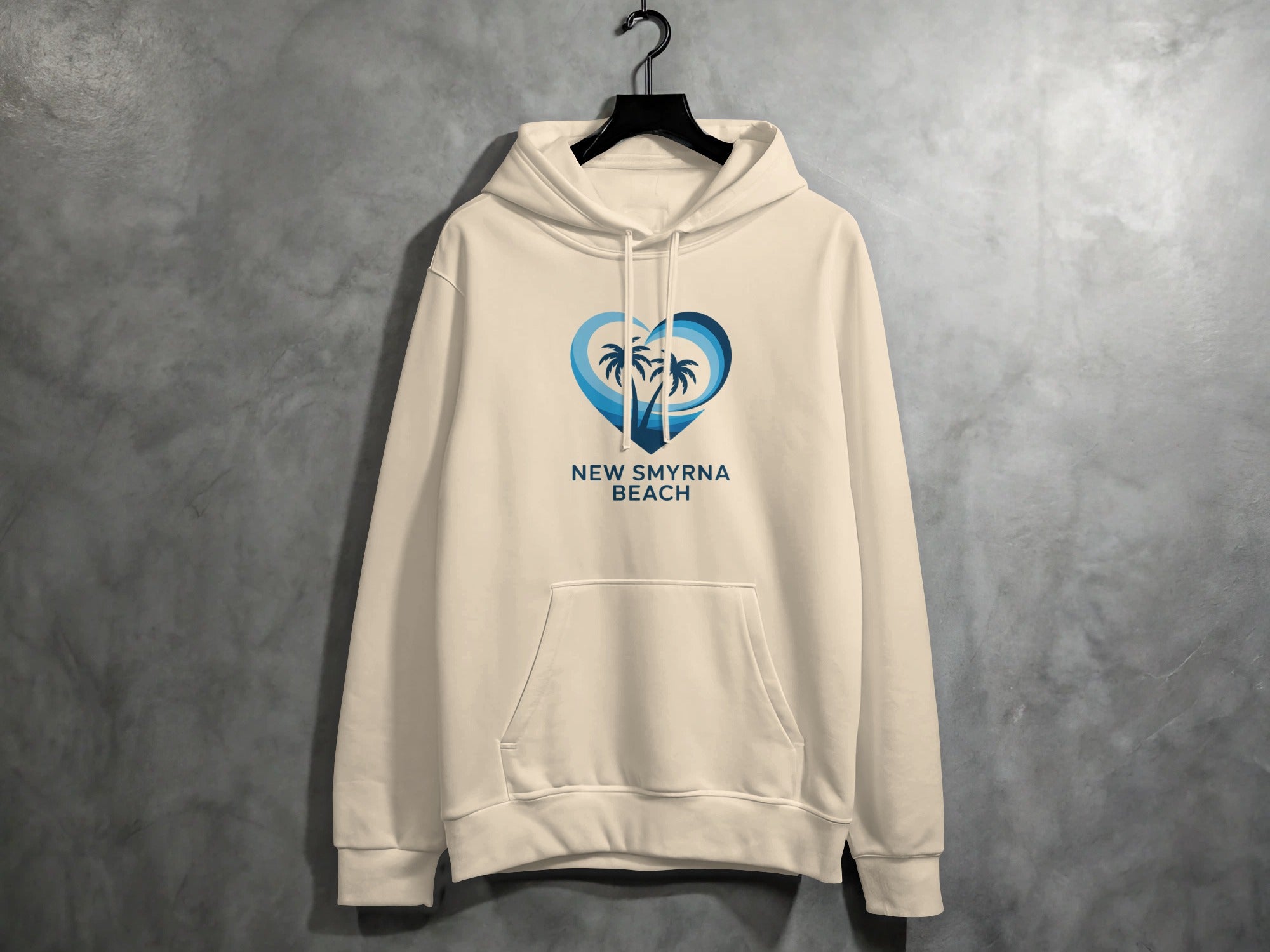 New Smyrna Beach Heart and Palm Design Hoodie product