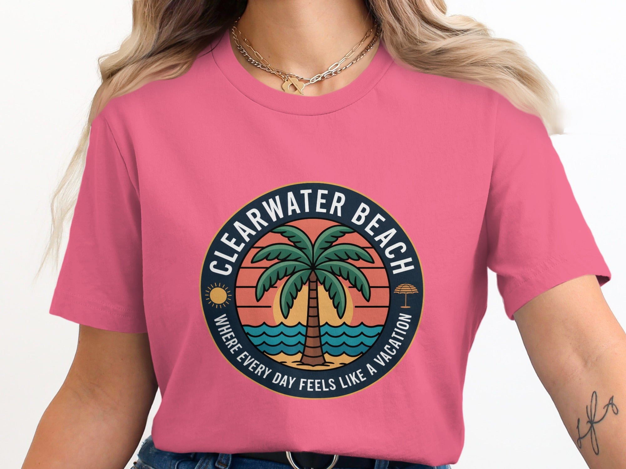 Clearwater Beach Graphic Tee Vacation Feel product