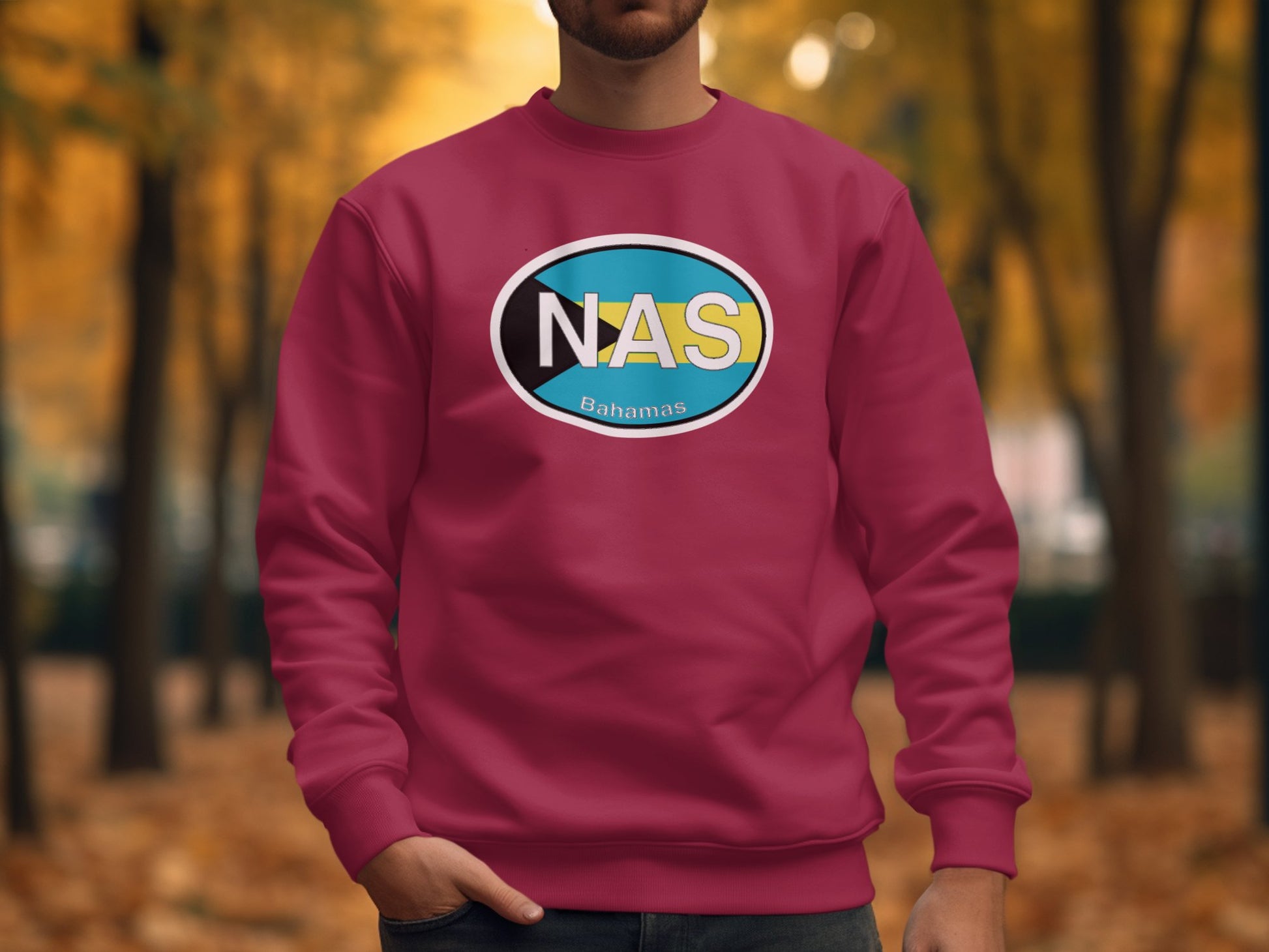 Nassau Mens Sweatshirt Garnet