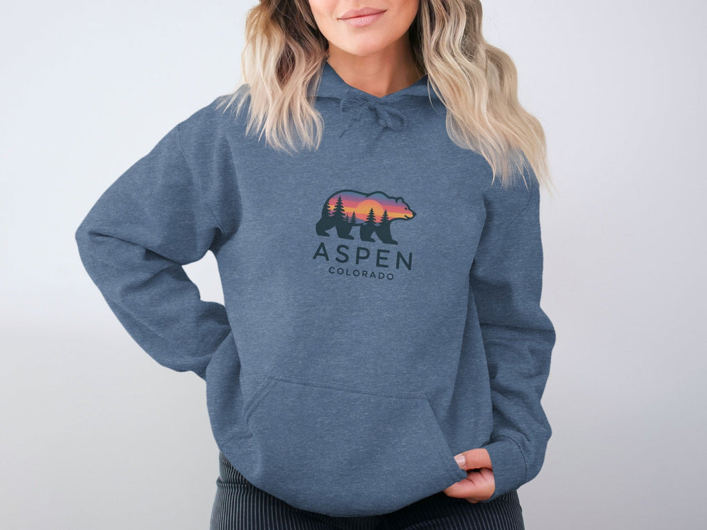 Aspen Colorado Bear Graphic Design Hoodies product