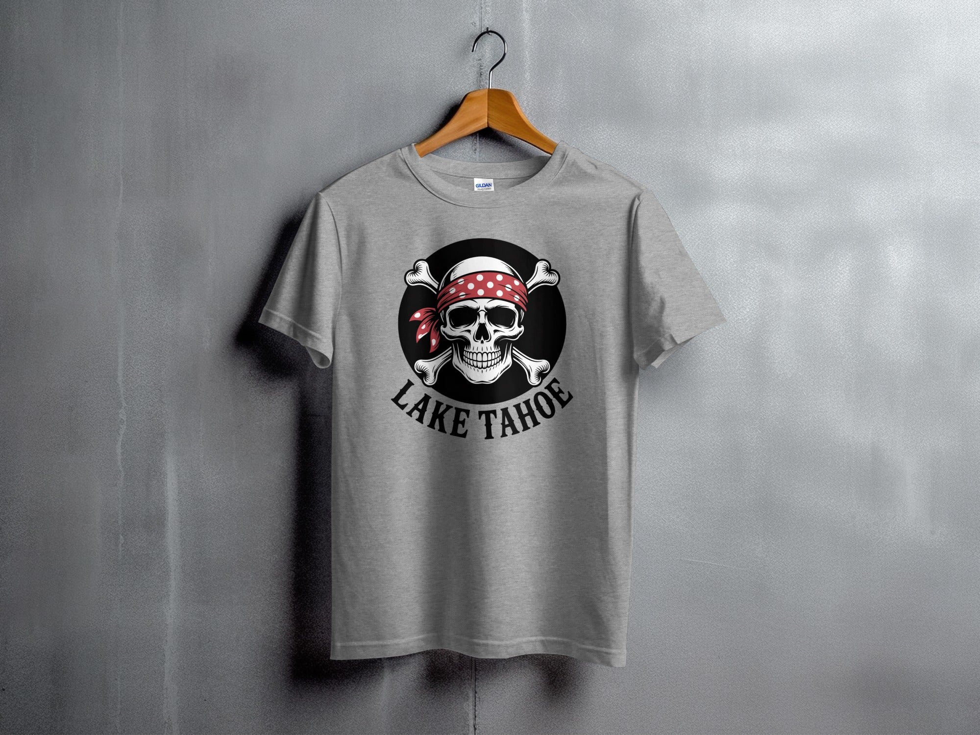 Lake Tahoe Pirate Skull Graphic T-Shirt product type