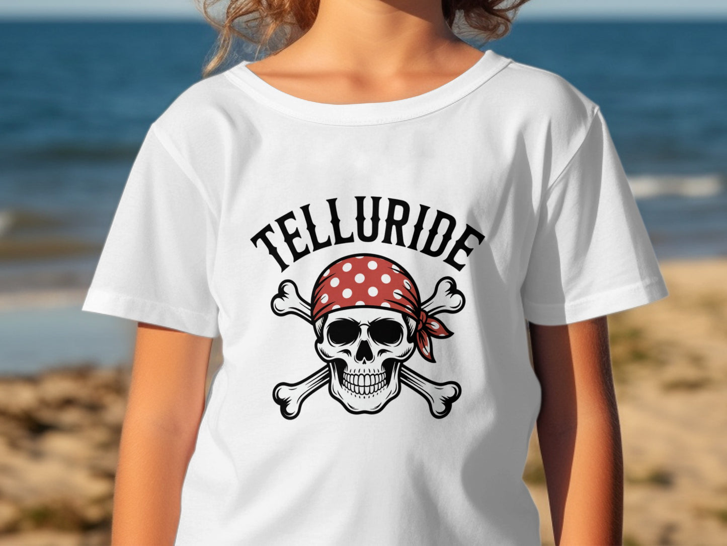 Telluride Skull and Crossbones Graphic T-shirt product