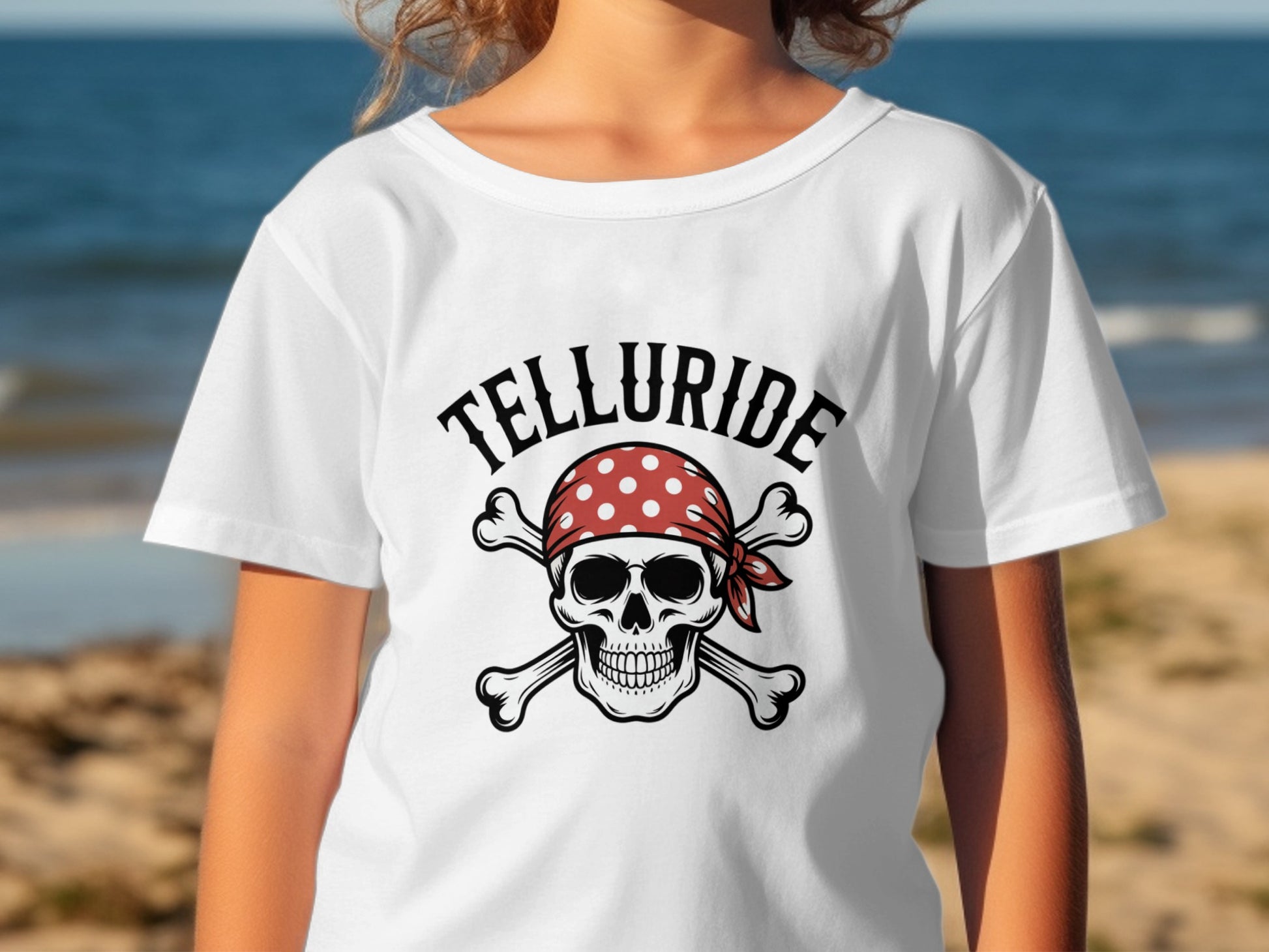 Telluride Skull and Crossbones Graphic T-shirt product