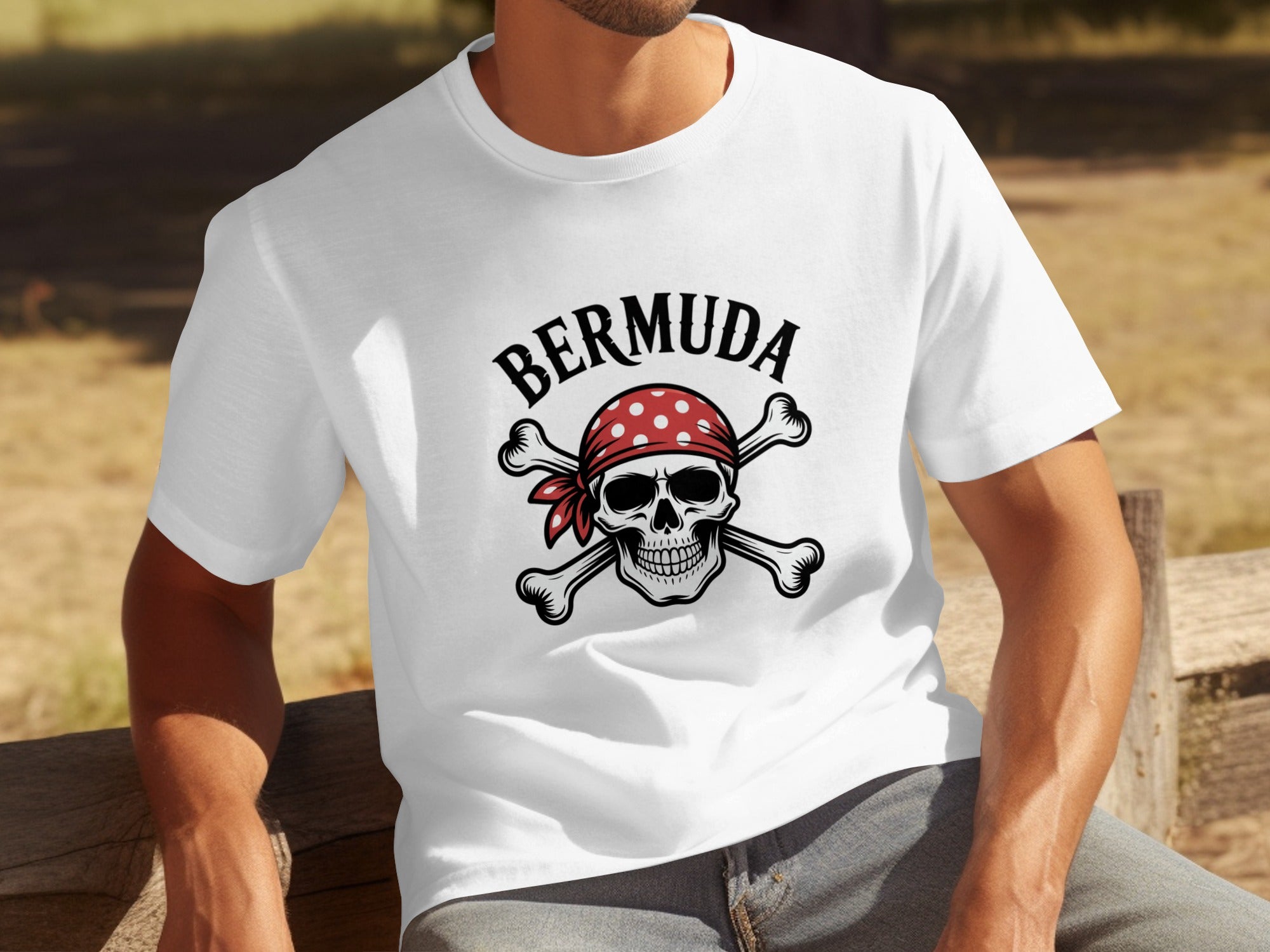 Bermuda Skull and Crossbones Graphic Tee product