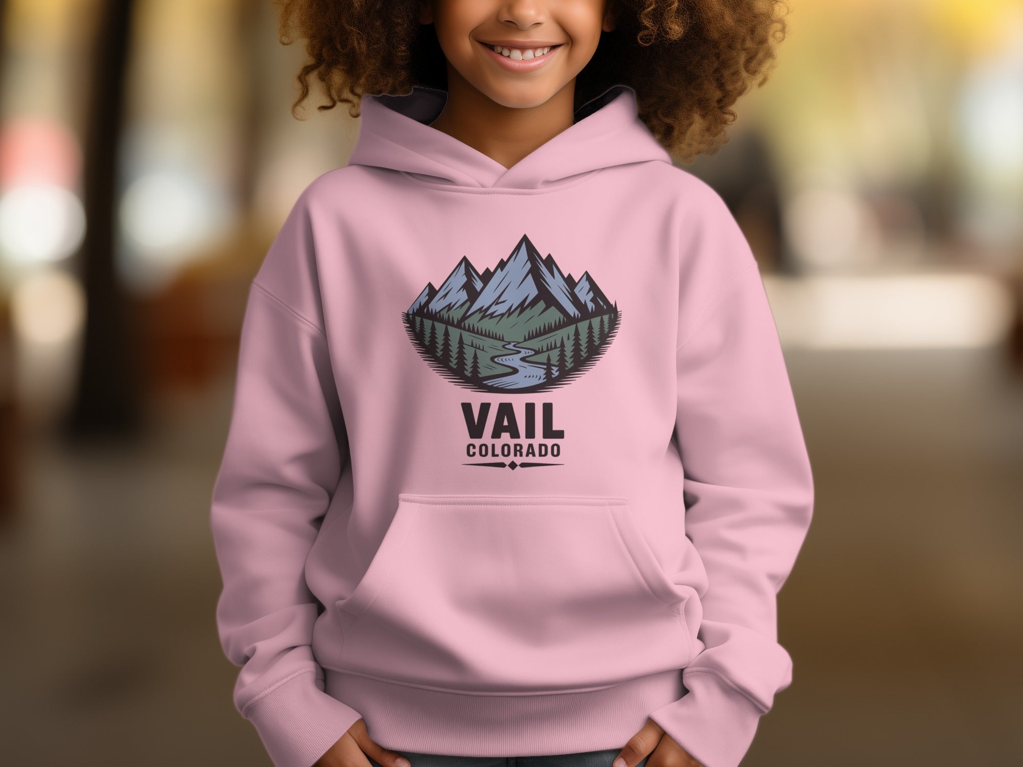Vail Colorado Mountain Range Graphic Hoodie product
