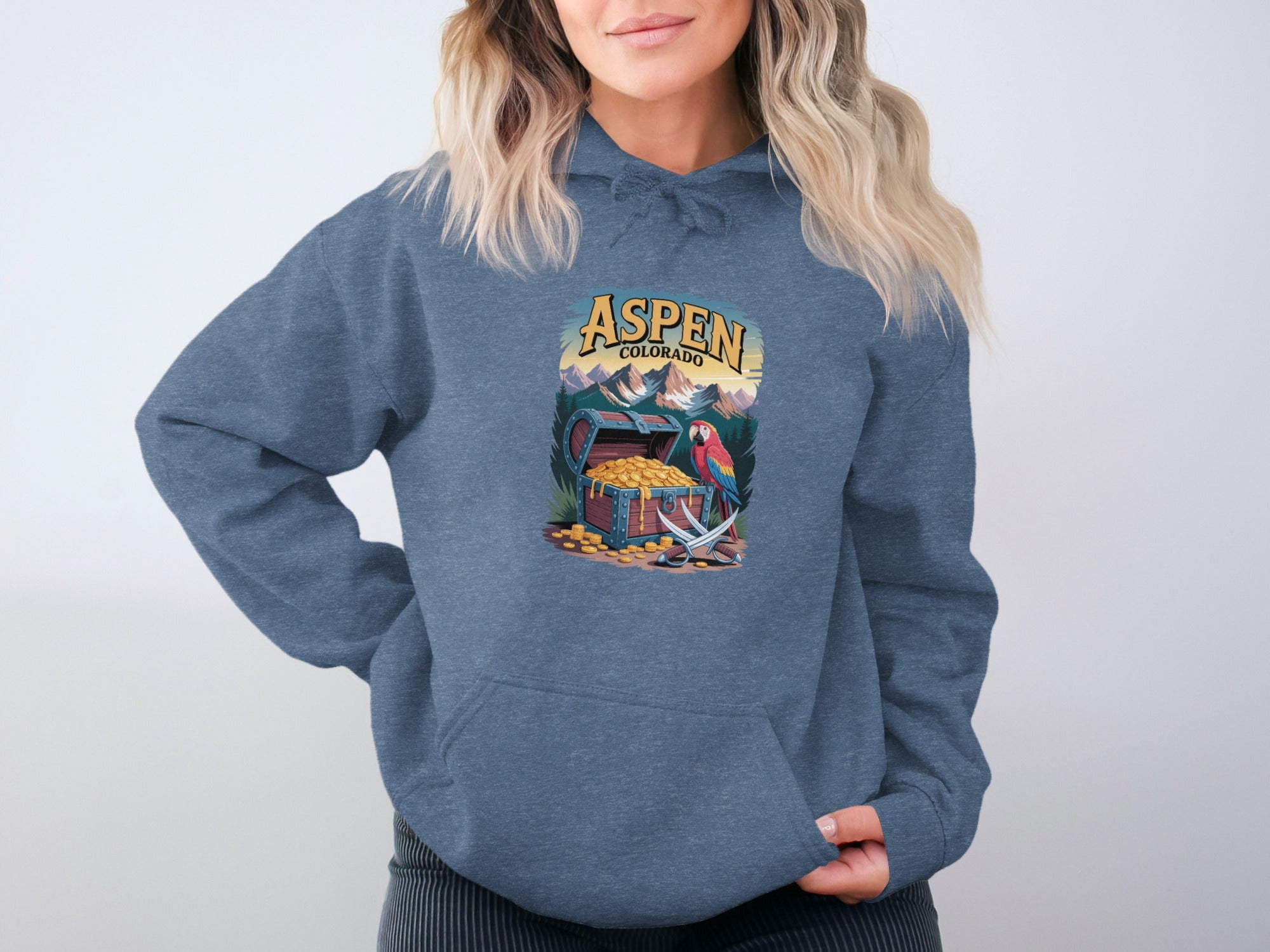 Aspen Colorado Artistic Graphic Print Hoodie product