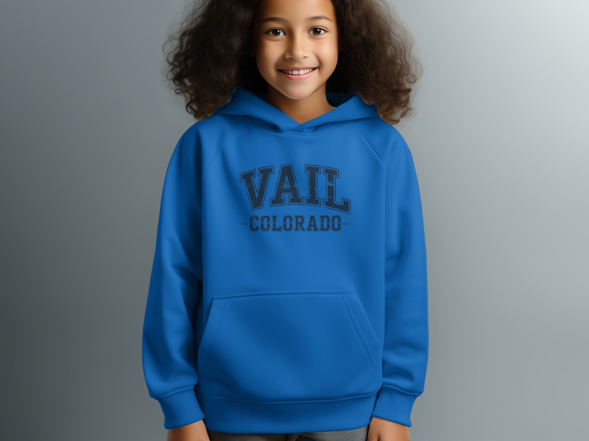 Vail Colorado Blue Hoodie Youth Clothing product