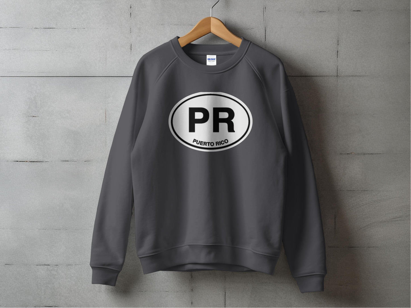 Puerto Rico Mens Sweatshirt Graphite Heather