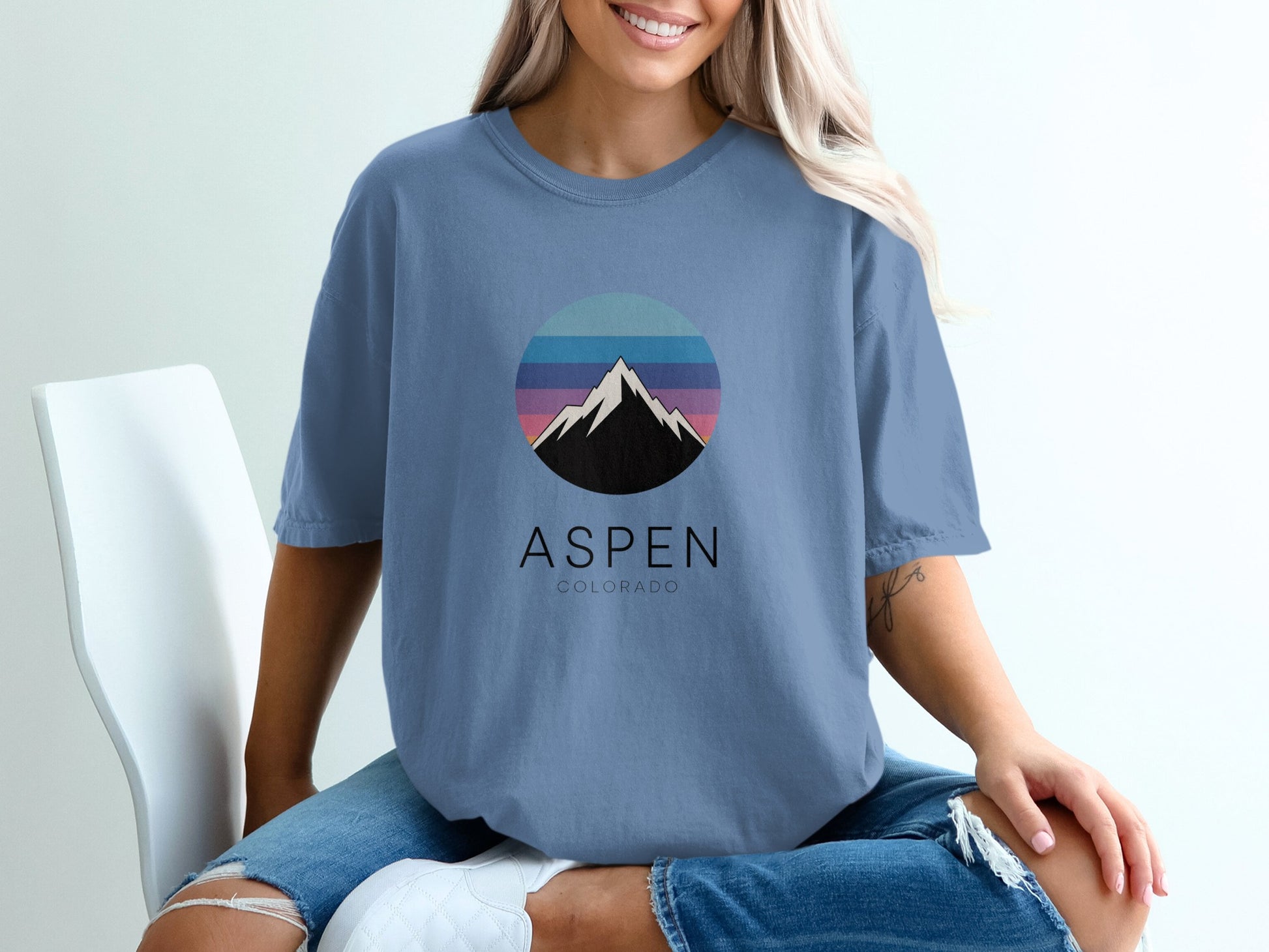 Aspen Colorado Mountains Graphic Tee Shirt product
