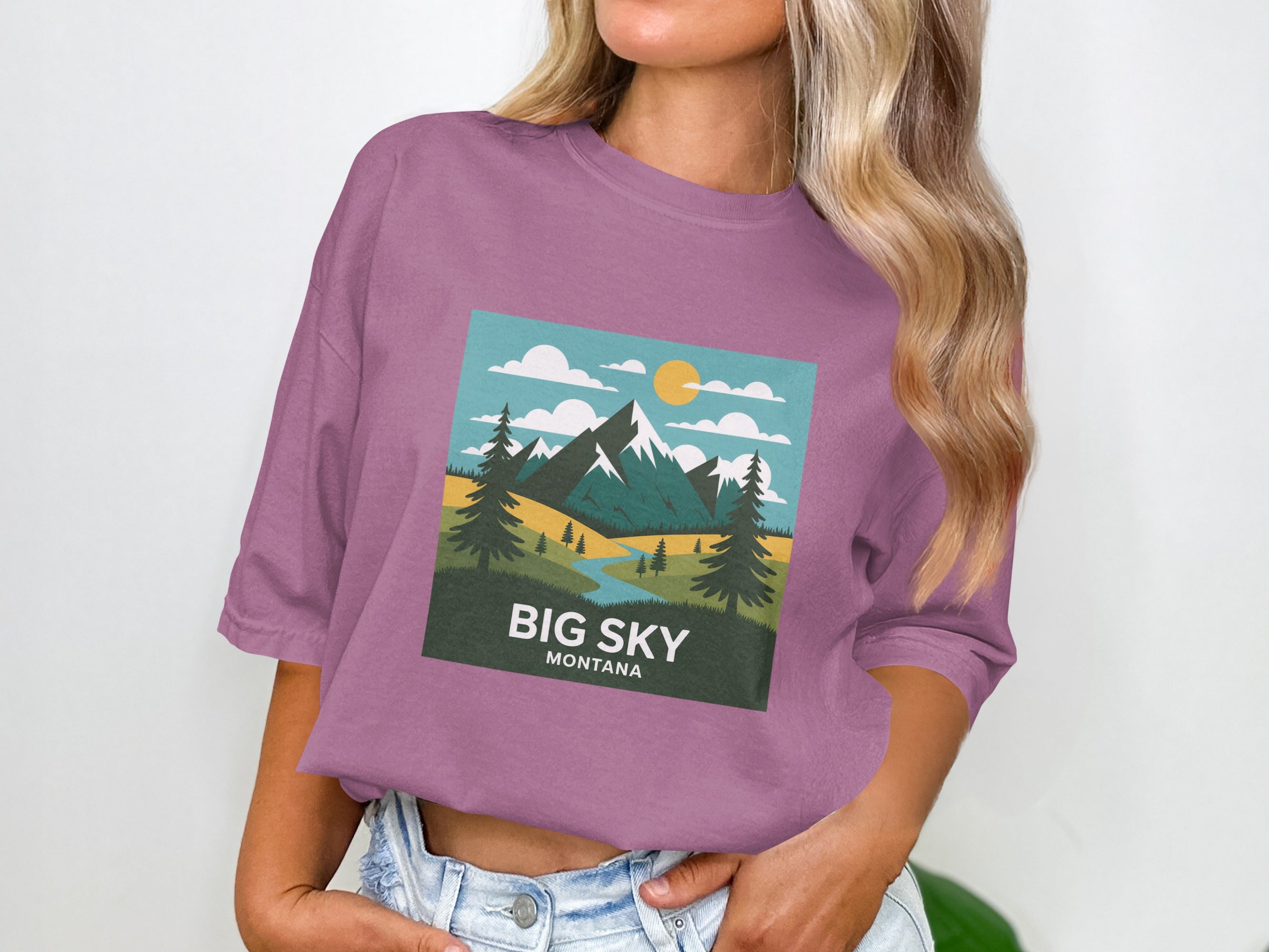 Big Sky Montana Graphic Short Sleeve T-Shirt product