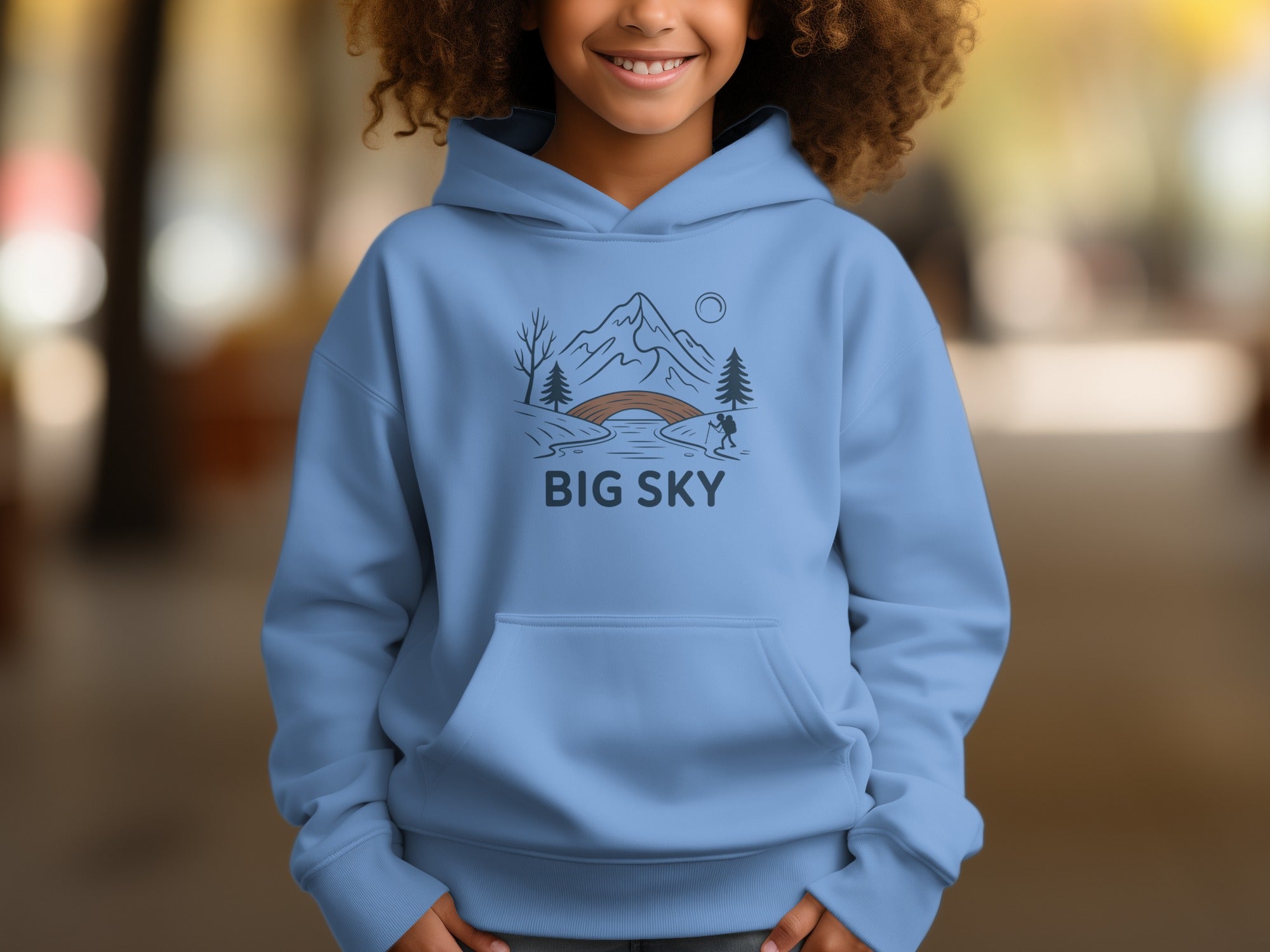 Big Sky Themed Hoodie for Adventurous Kids Product