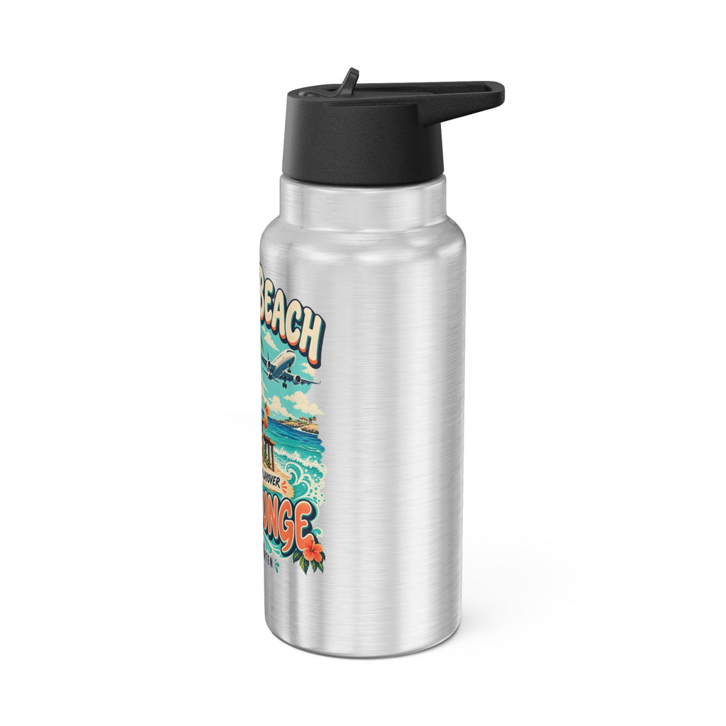 Maho Beach Air Lounge Sint Maarten Gator 32 oz Tumbler illustrated destination design, product mockup