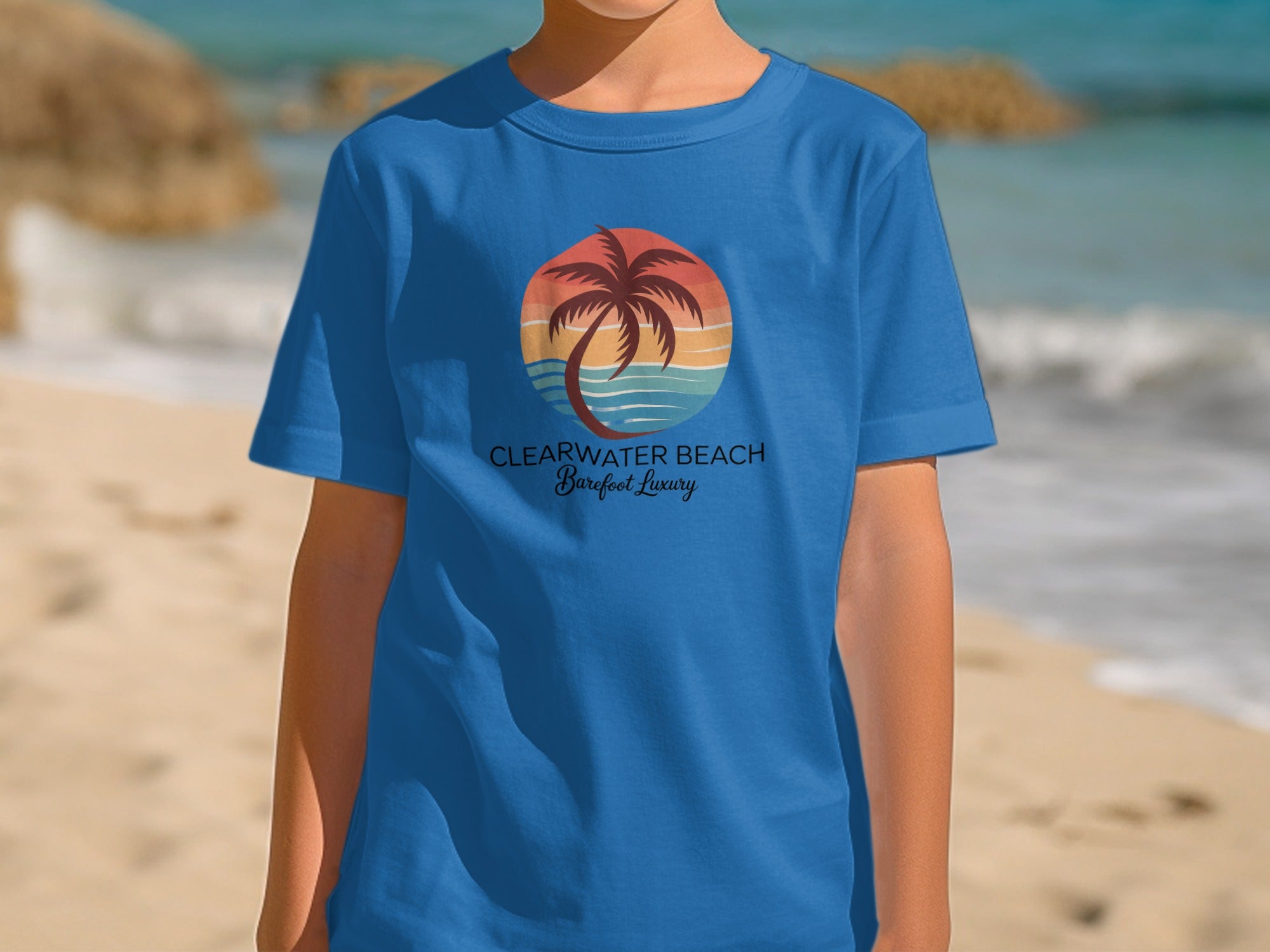 Clearwater Beach Sunset T-Shirts Kids Summer product type