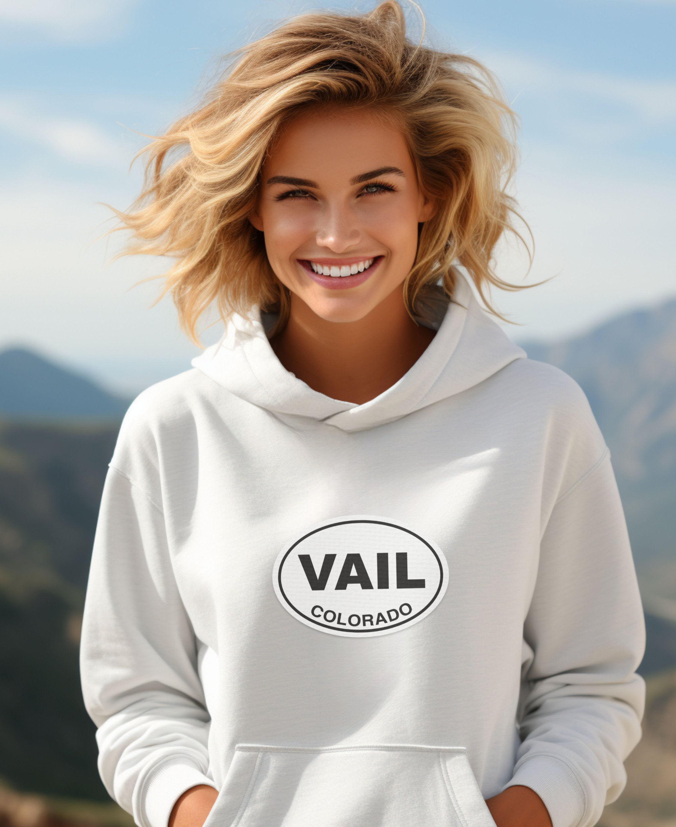 Vail Mountain Air & Winter Style Womens Hoodie