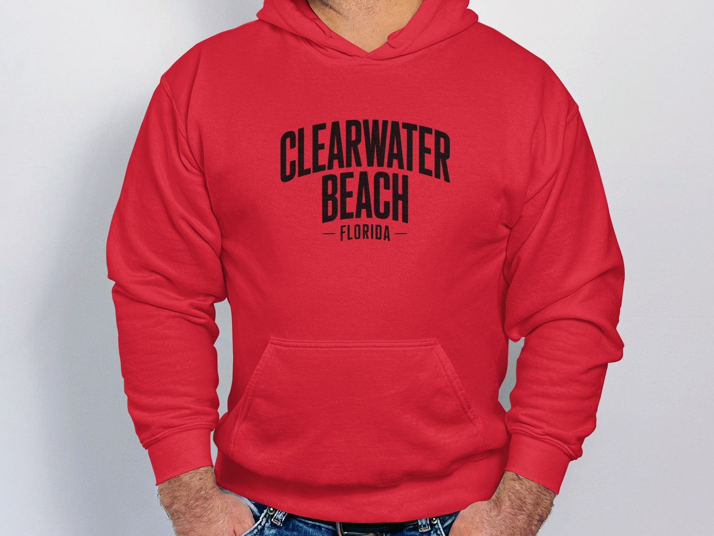 Clearwater Beach Florida Red Hooded Sweatshirt product