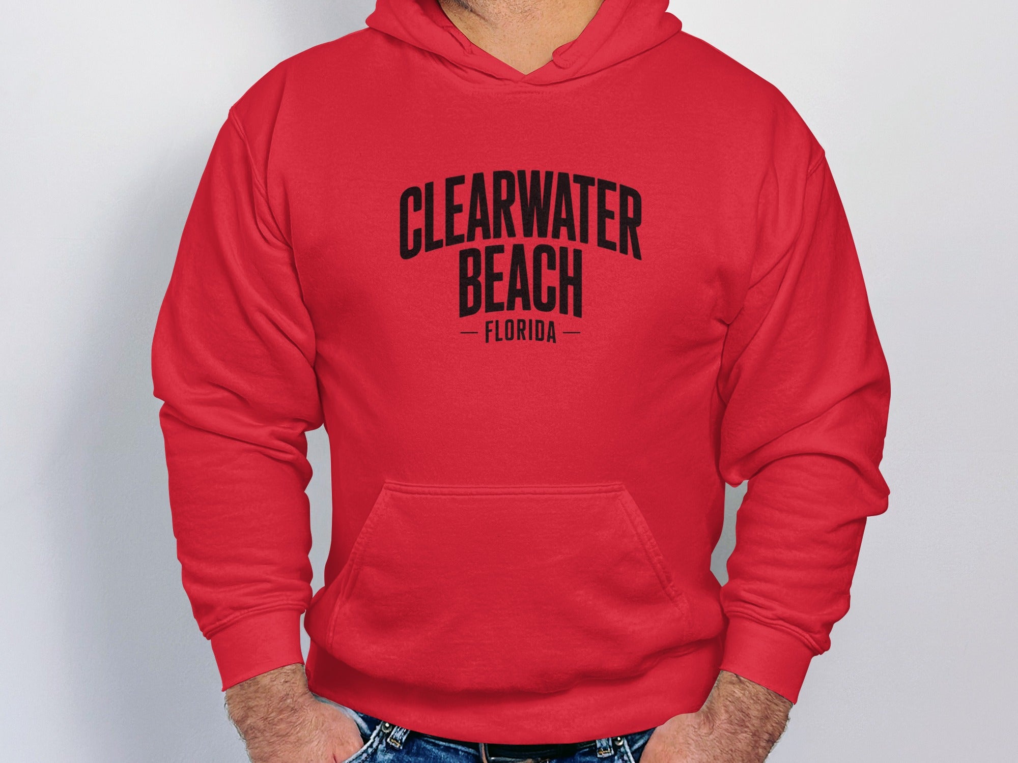 Clearwater Beach Florida Red Hooded Sweatshirt product