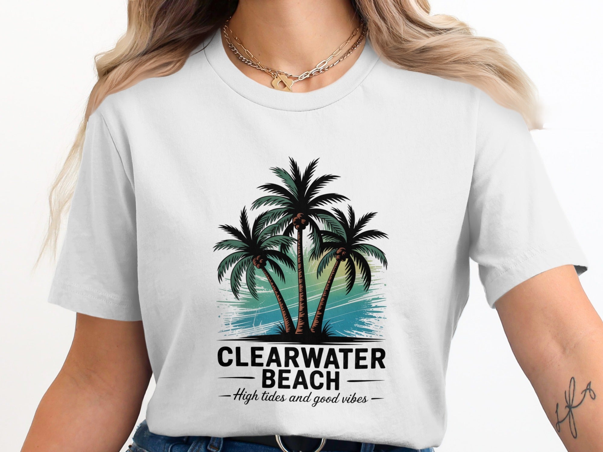 Clearwater Beach High Tides Good Vibes T-Shirt product