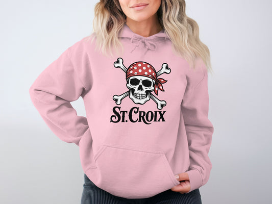 St. Croix Skull and Crossbones Design Hoodie product