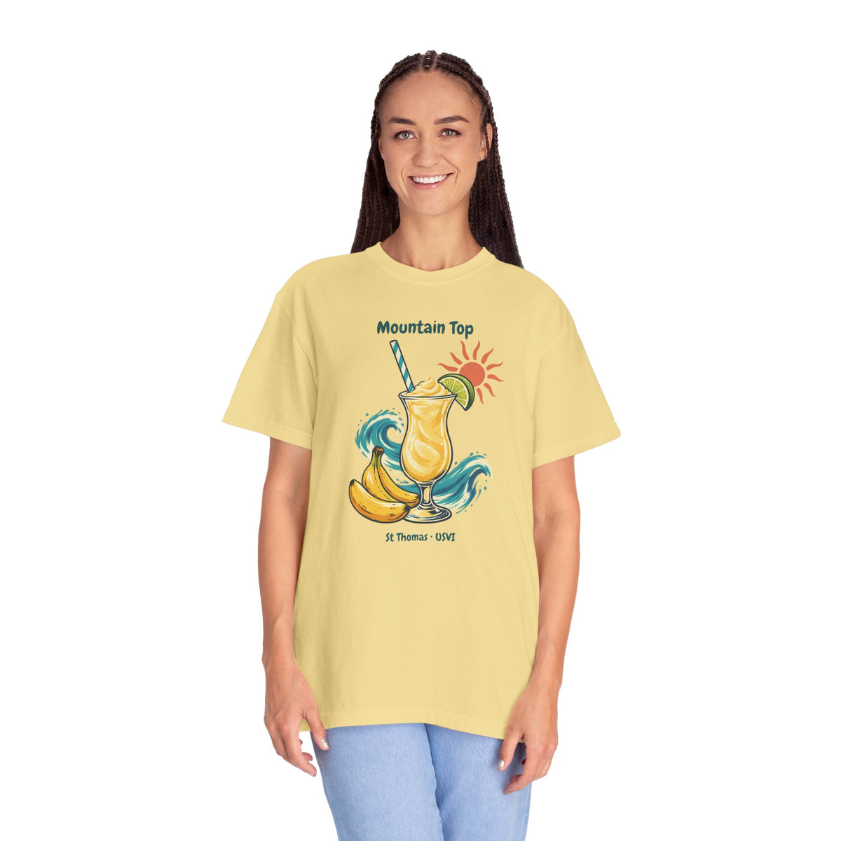 Mountain Top St. Thomas USVI Comfort Colors 1717 T-Shirt