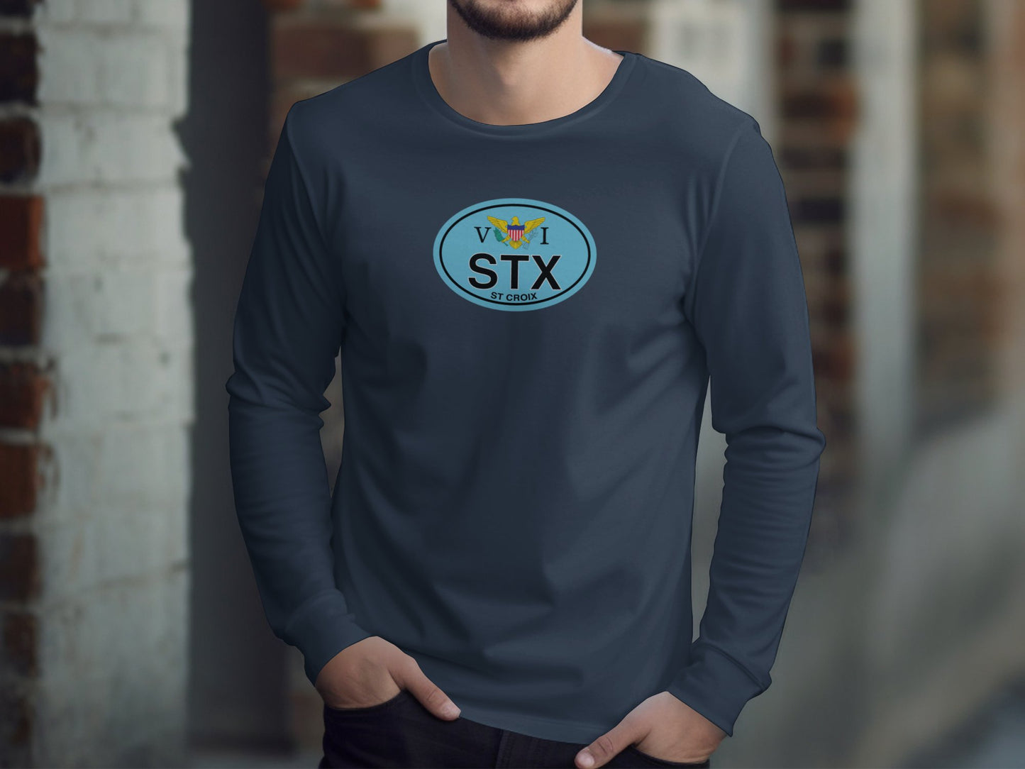 St Croix Christmas Festival, St Croix Food and Wine Experience, Agriculture and Food Fair Mens Long Sleeve T-Shirt tee