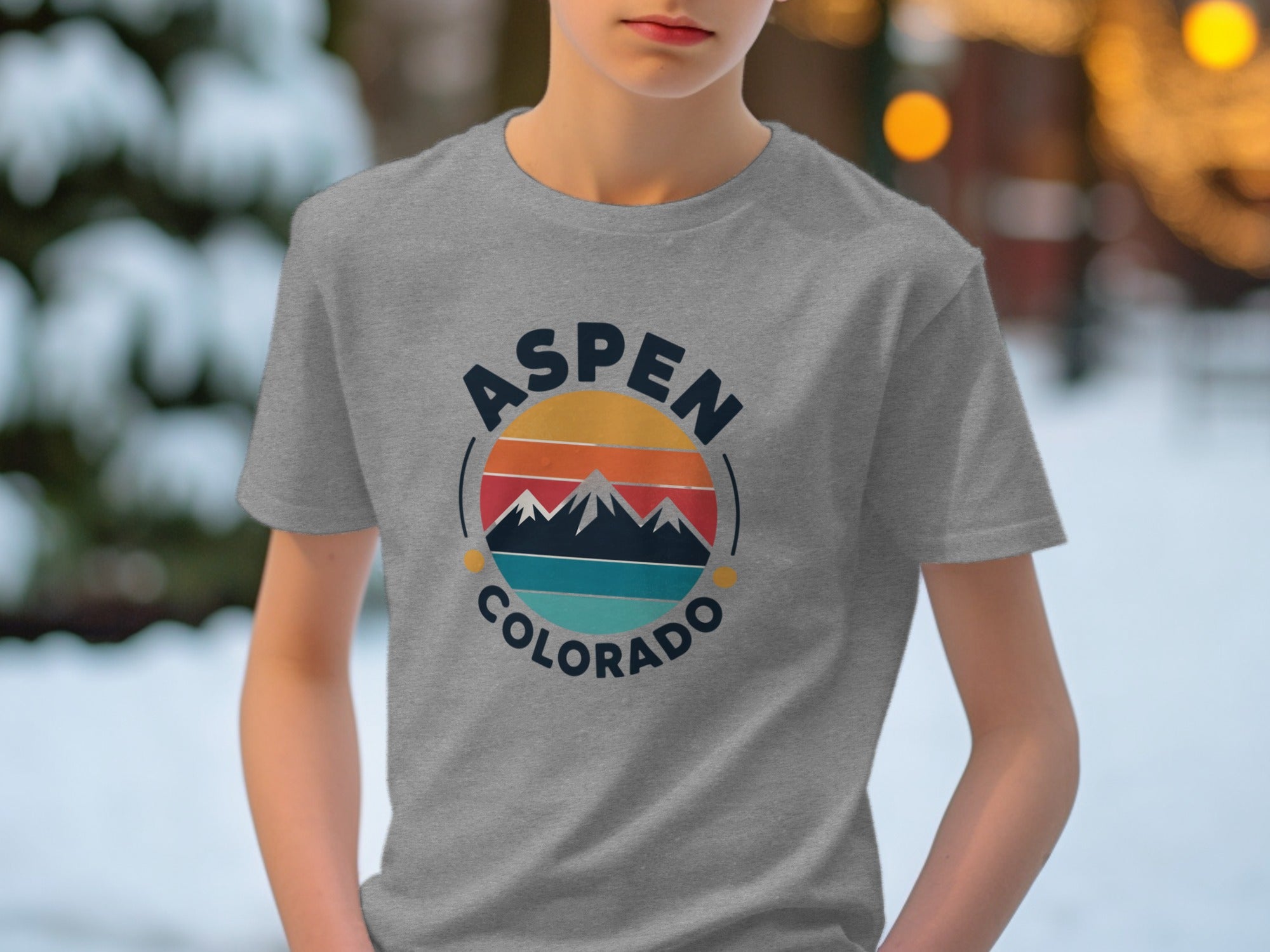 Aspen Colorado Mountain Graphic T-Shirt Product