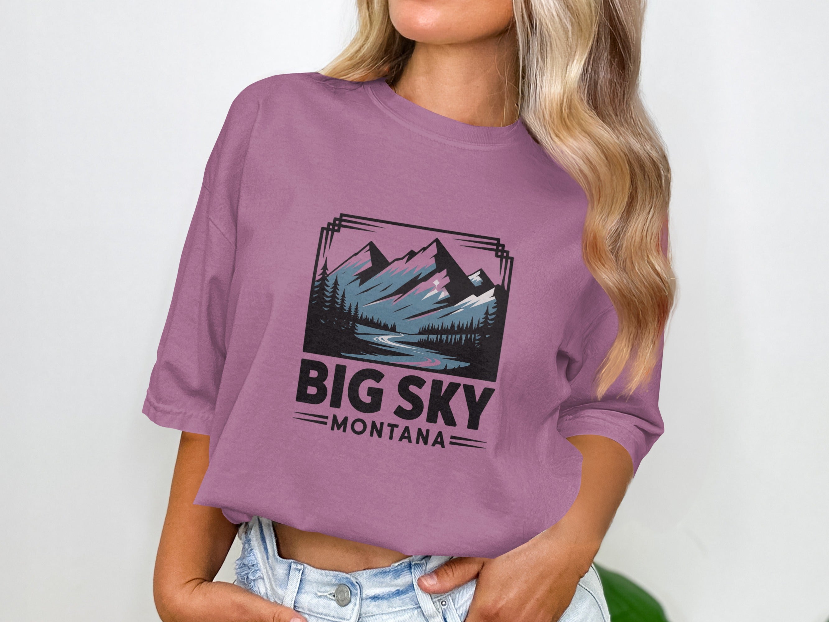 Big Sky Montana Graphic Print Casual Tee product