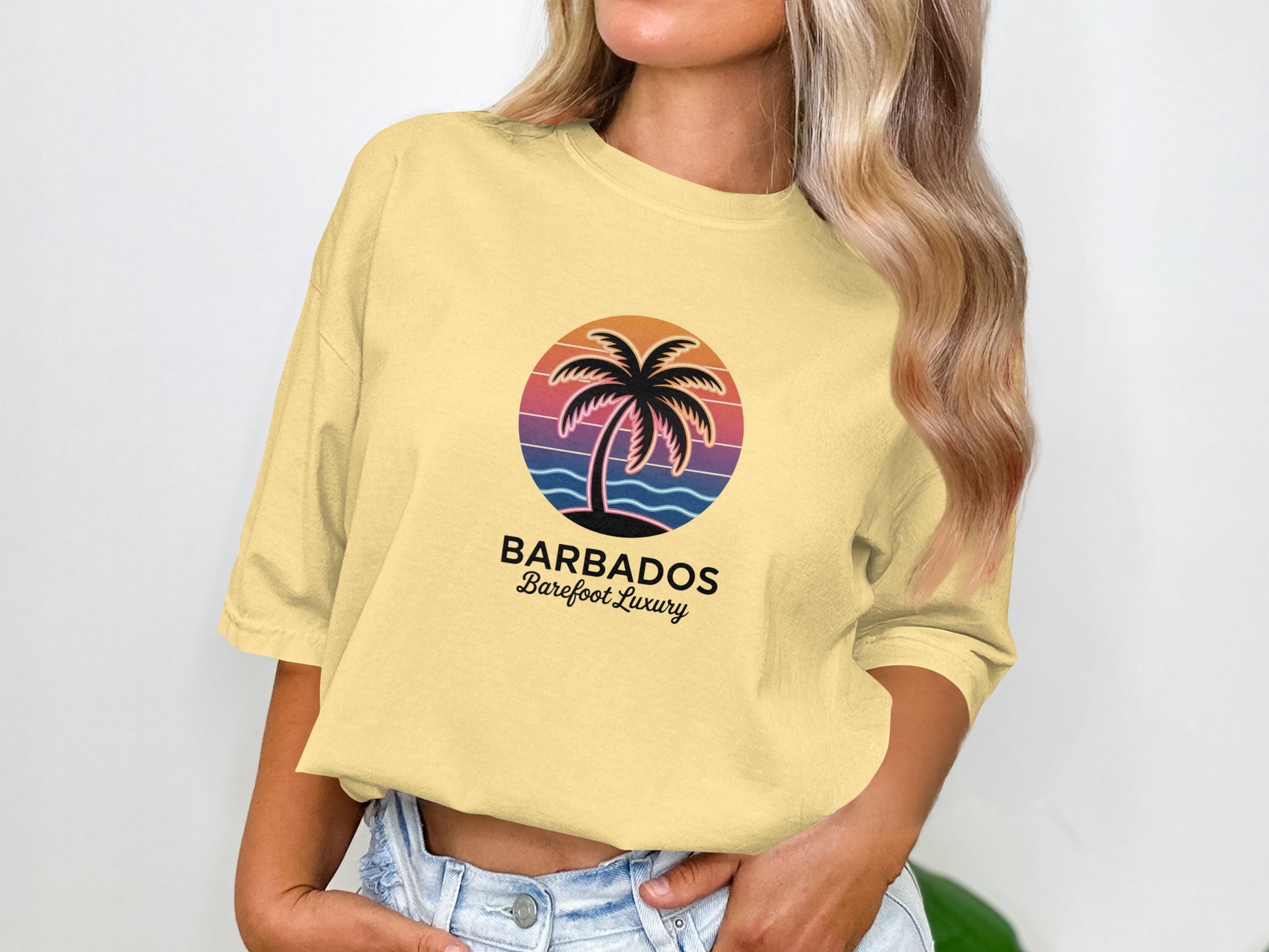 Barbados Barefoot Luxury Palm Graphic Tee product